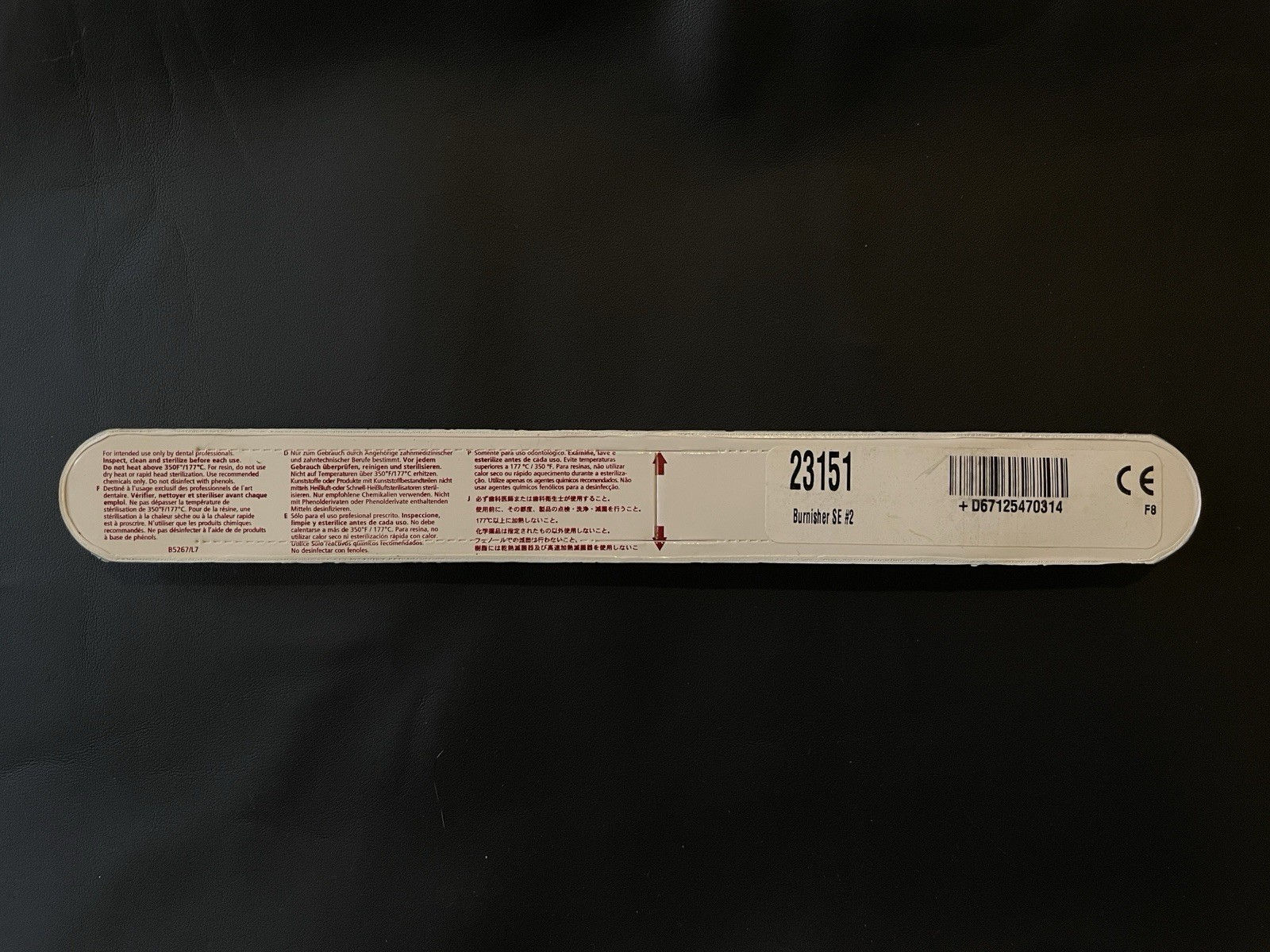 Hu-Friedy 23151 Single End SE #2 Beavertail Dental Burnisher with Regular Handle