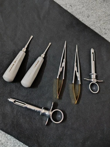 LOT OF 6 PCS HU FRIEDY Castroviejo & Serrated Elevator & Syring