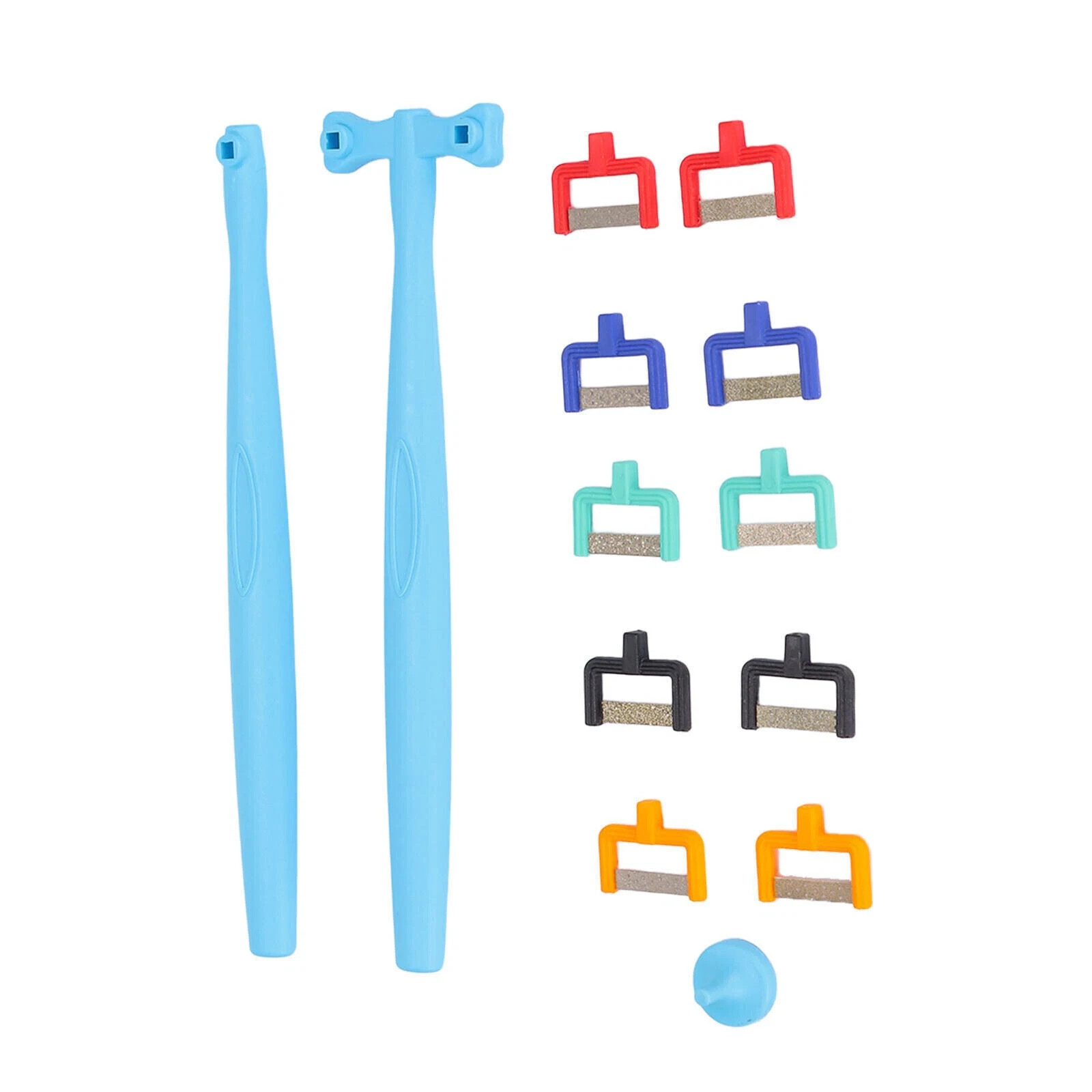 Dental Orthodontic IPR Polishing Interproximal Enamel Reduction Handle Strip Kit