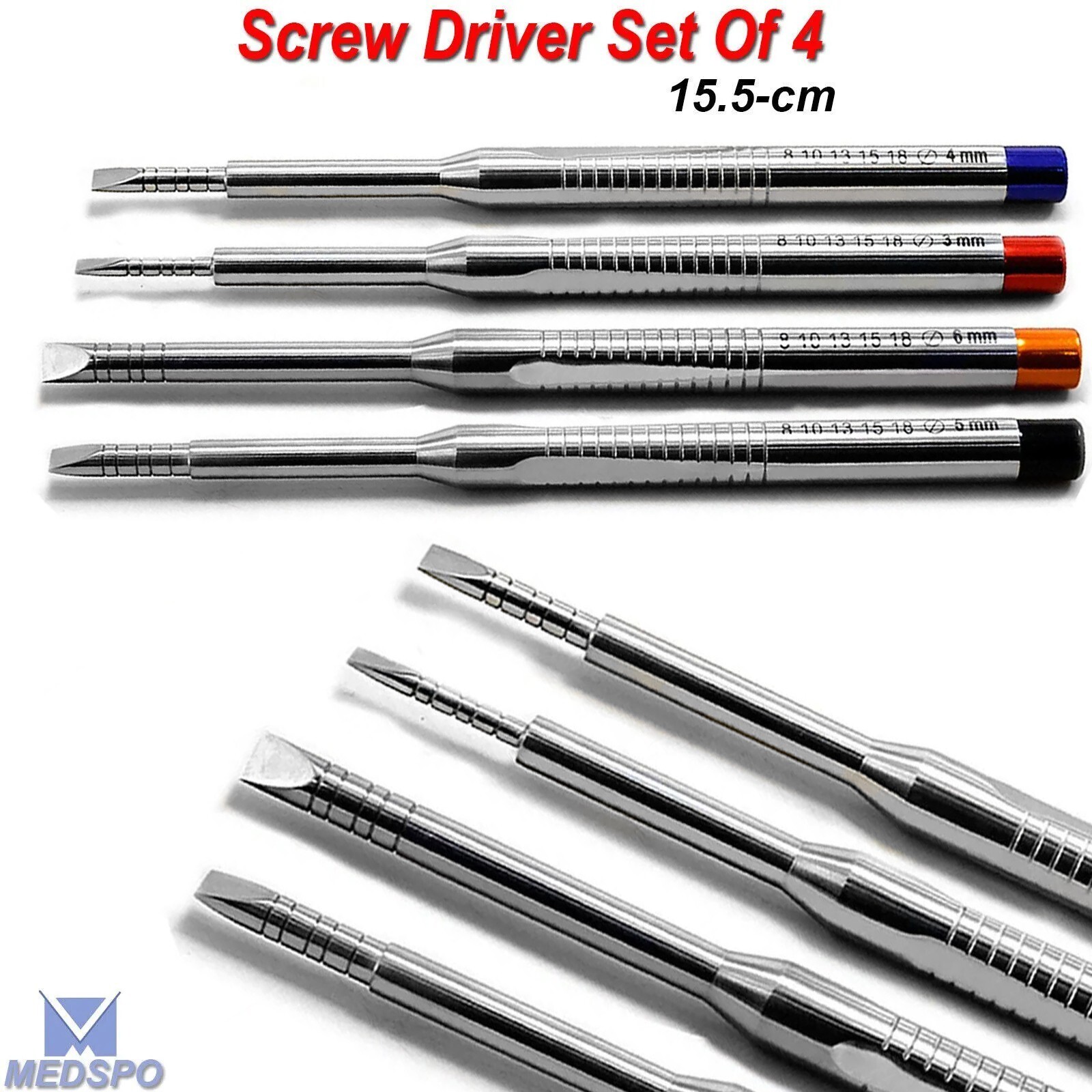 Bone Chisel Spreader Set Dental Implant Gouges Surgery Extracting Set Of 4 CE