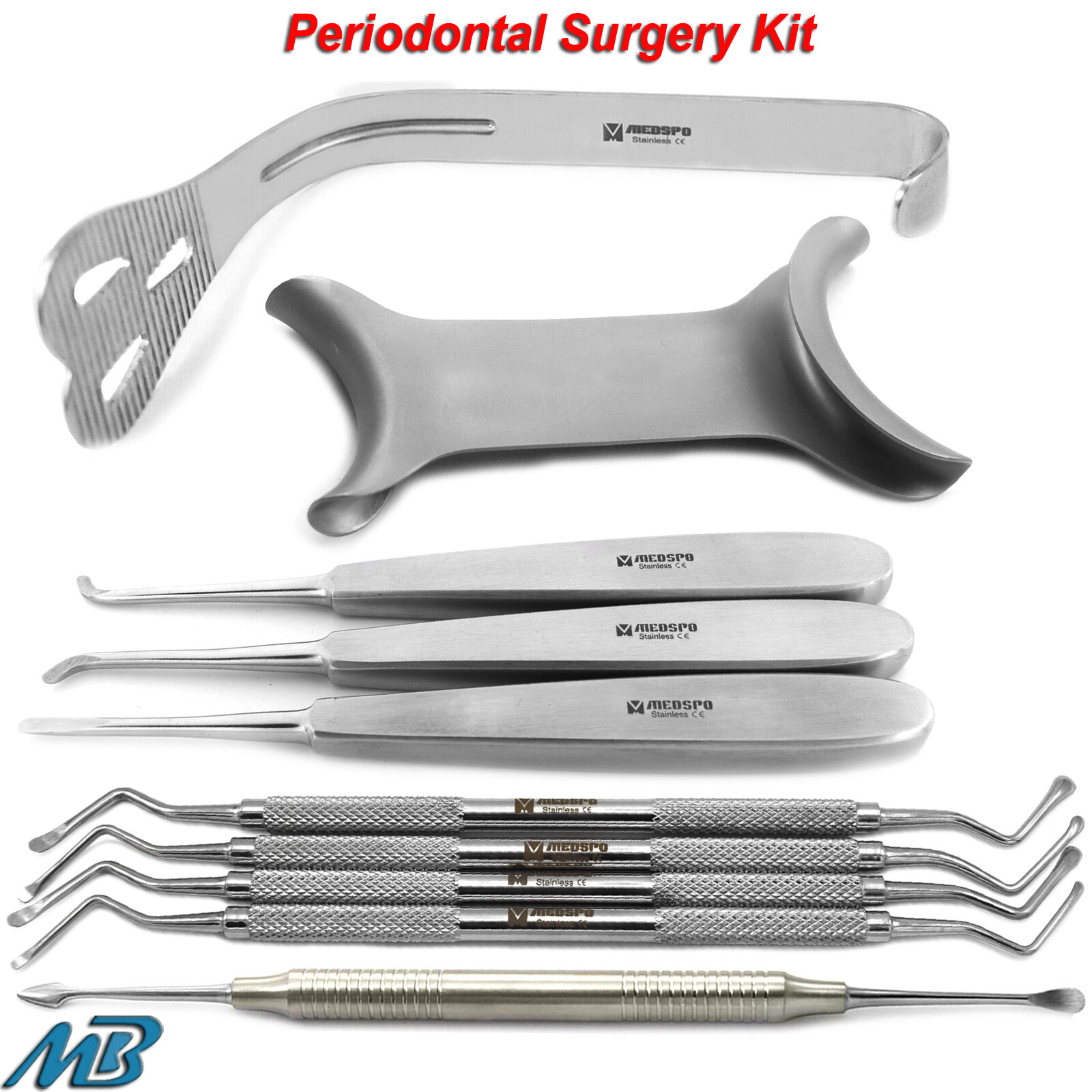 Dental Periotome Extraction Elevators Periodontal Ligament Removal Instruments