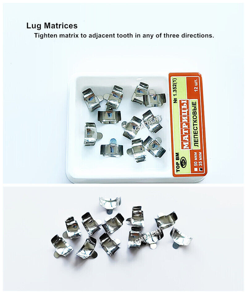 3Box TOR VM Dental Matrix Lugs Flexible Matrice Lug Matrices 0.35μm