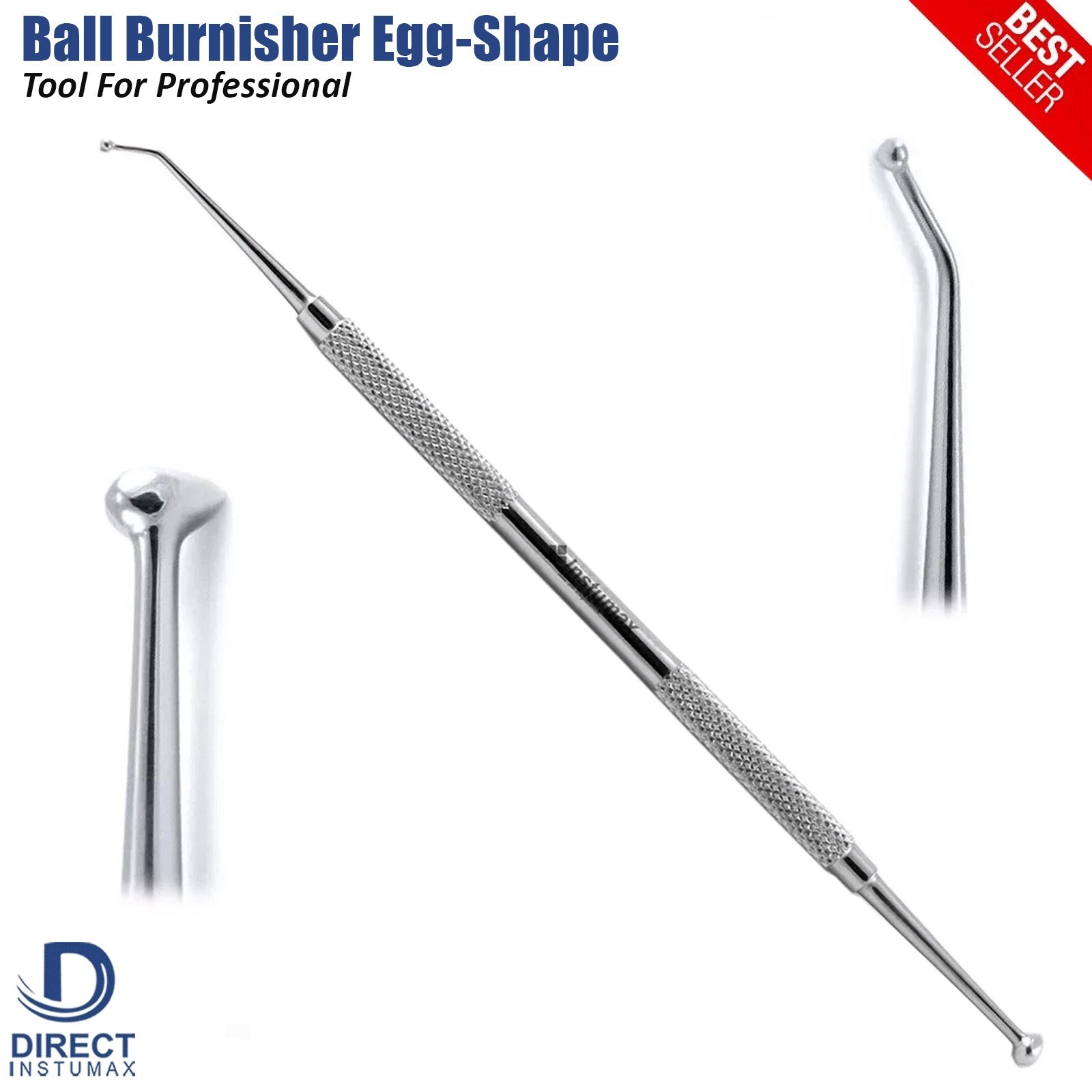 Dental Ball Burnisher Egg-shape Amalgam Composite Filling Instruments