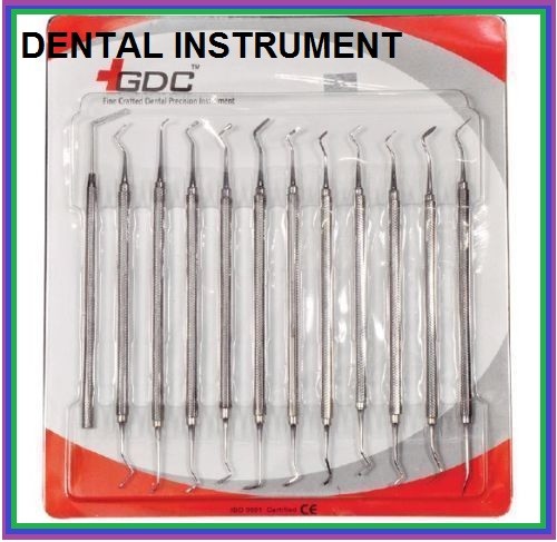 DENTAL INSTRUMENT TOOL KIT FILLING S/12 STANDARD FIS12 Cleaning Good Condition