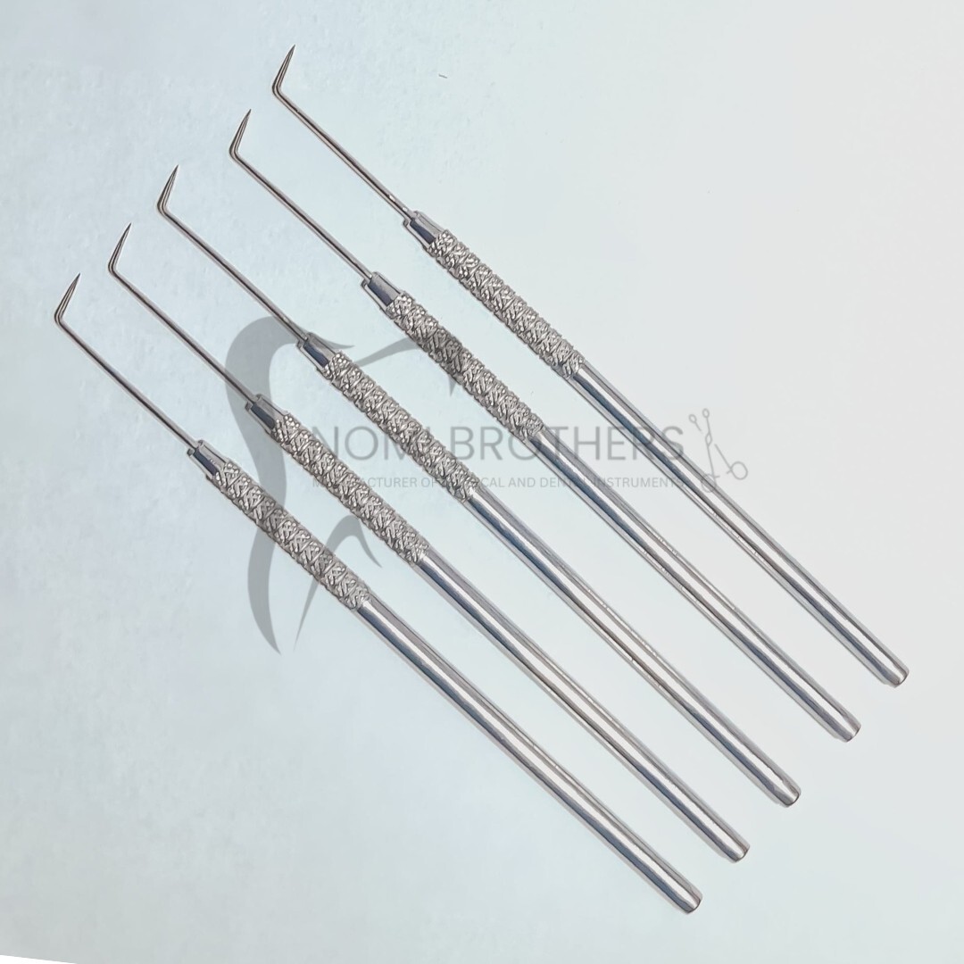 EXS9 Dental Explorer Probe 5Pcs Single End Diagnostic Tool Stainless