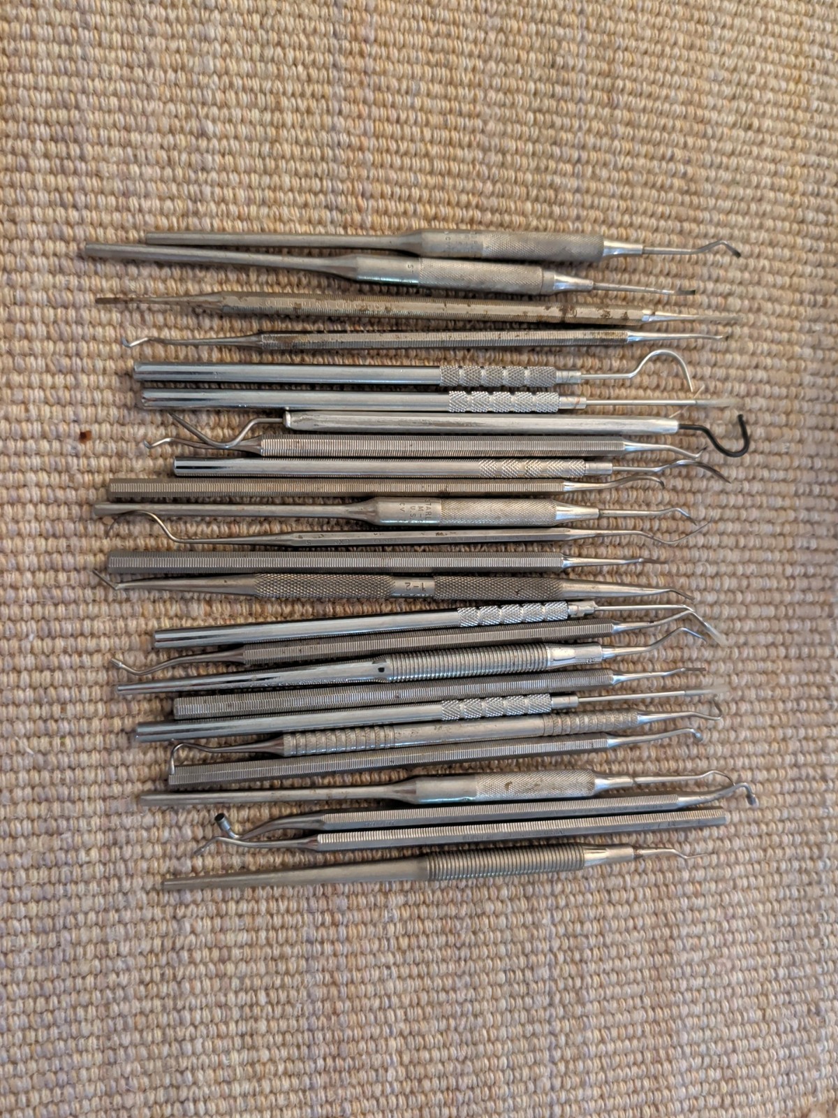 Vintage Lot of 25 Dental Tools Instruments Various Uses/Makes