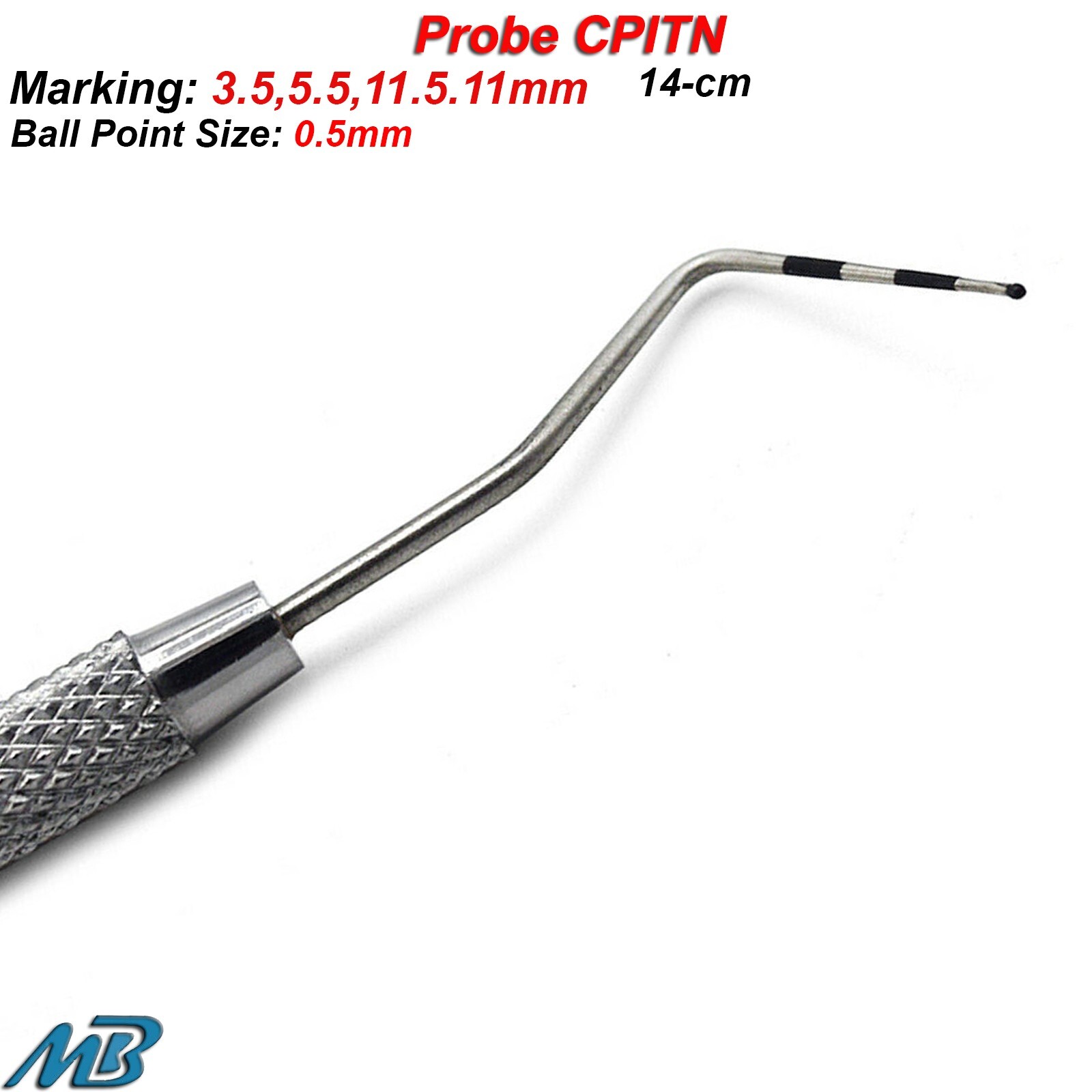 CPITN Periodontist-Probes Basic Periodontal Examination Dental Probe Lab Tools