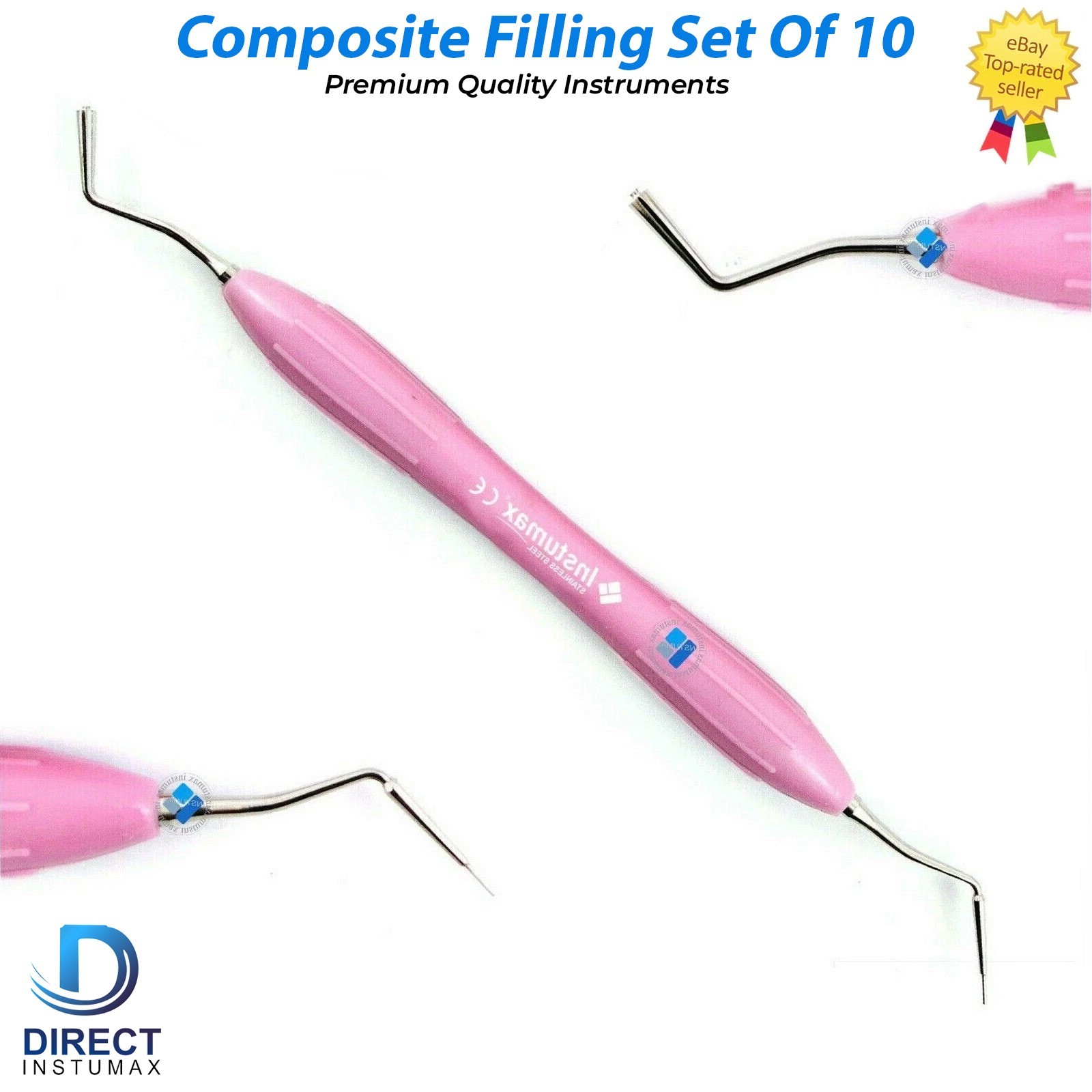 Set of 10 LM Arte Composite Filling & Restorative Instrument Silicone Handle