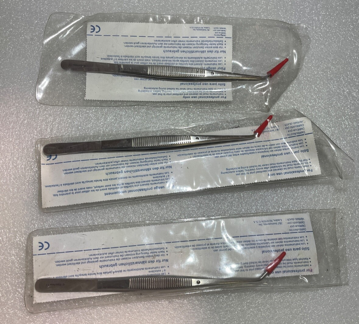 3X LOT J&J Instruments Dental College Pliers 6” SERR 024 # 08-200