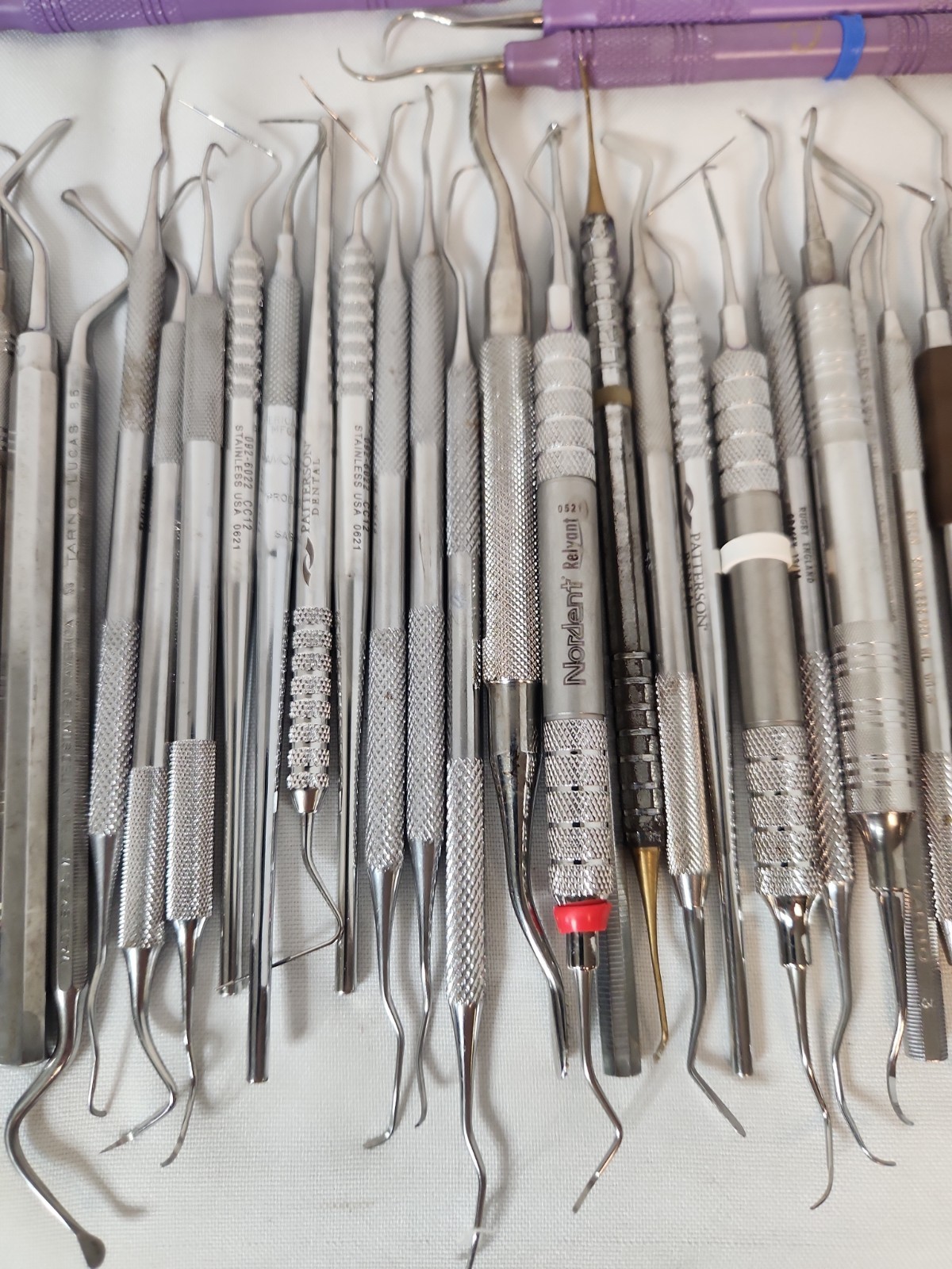 Lot Of 73 Dental Hygiene Instruments Scalers,probes,etc. Assorted Manufacturers