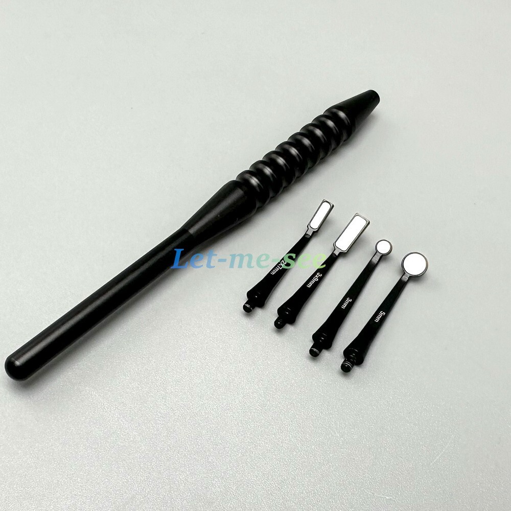 Dental Oral Checking Micro Mouth Mirror Reflector Odontoscope Detachable Handle
