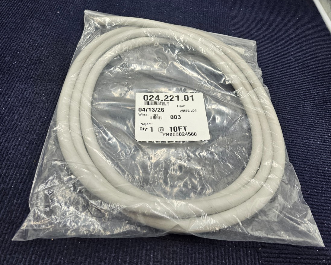 (QTY 2) 024.221.01 Tubing, 1/2 ID, Smooth, Gray3 10 FT Replacement Vacuum Tubing