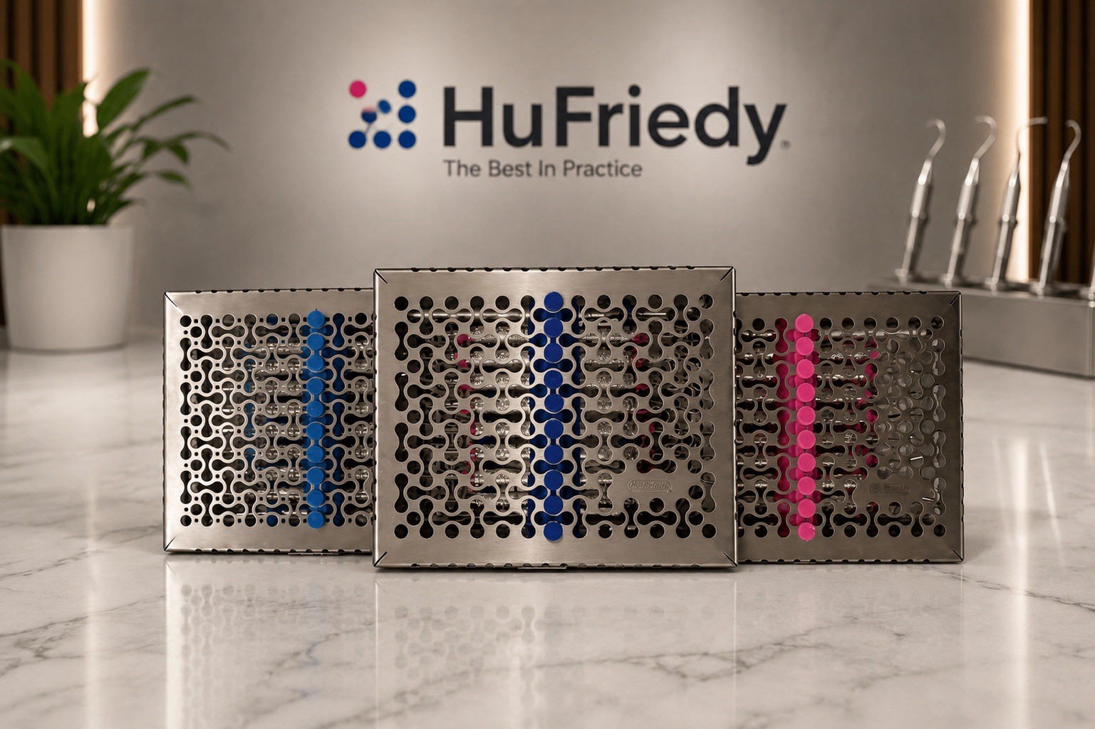 Hu Friedy Dental Hygiene Instruments Set of 10 PCS With Sterlization Cassette