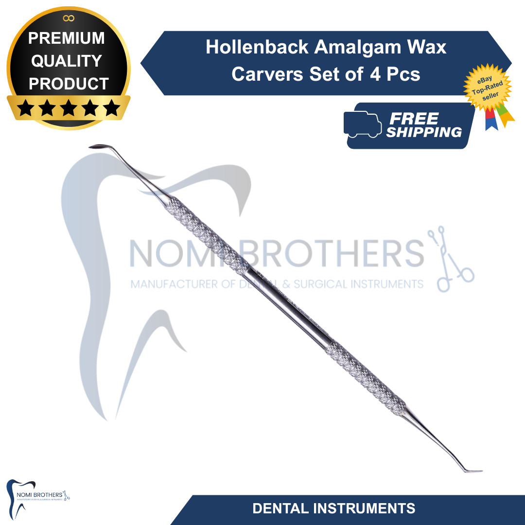 Dental Hollenback Amalgam Wax Carvers Restorative Filling Instruments Set Of 4