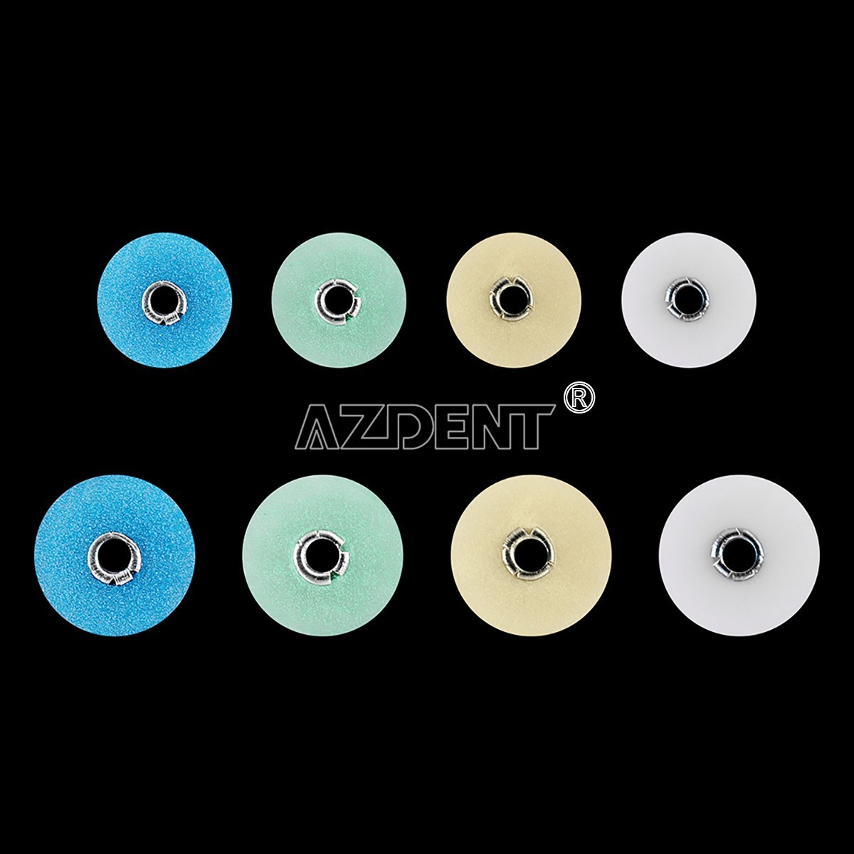 80pc Dental Discs Gross Reduction Polishing Contouring Mandrel Stripes 14mm Kit
