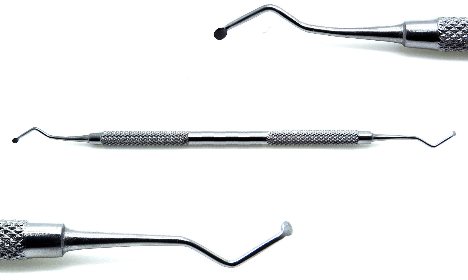 5 Pcs Dental Excavator Pro Spoon Ends 1.2mm, 1.4mm, 1.8mm, 2mm, 2.5mm Instrument