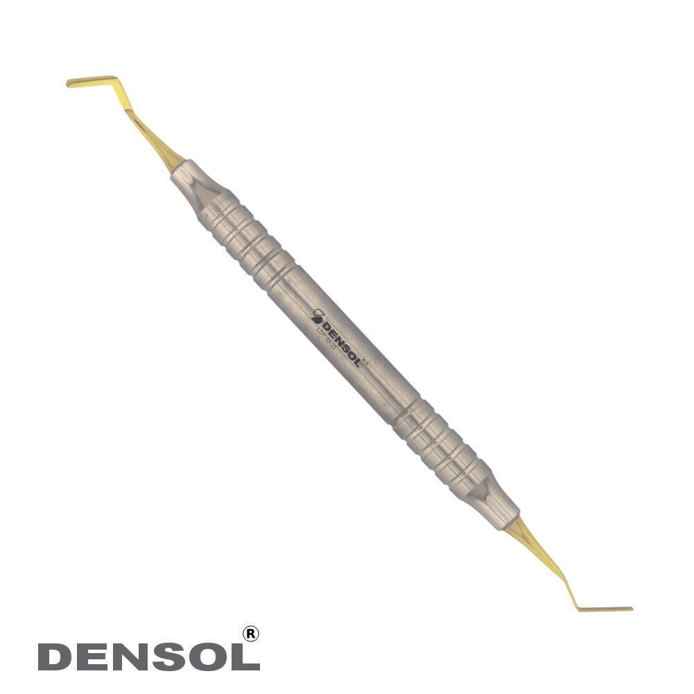 Dental Heidemann Spatula Flat Plastic 2mm Titanium Gold Coated DENSOL®