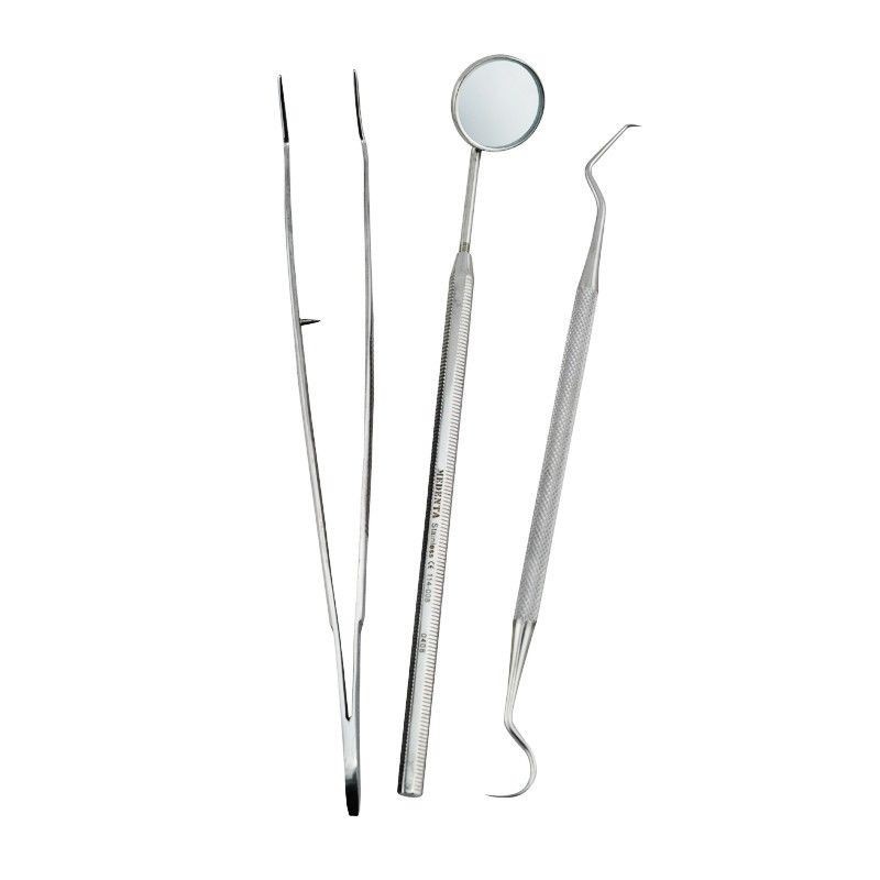 45Pcs Basic Dental Instruments Set Mirror Explorer College plier Stainless Steel