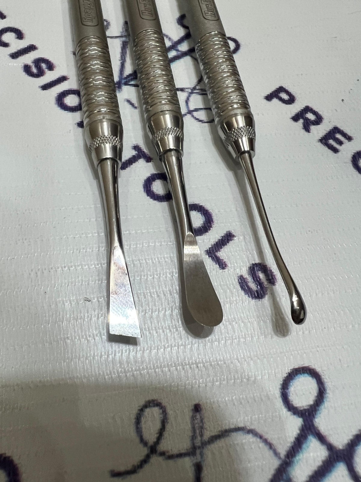 Hu Friedy Molt 9 & Periosteal Elavtor Buser & 24G & Periosteal Buser Lot of 3 PC