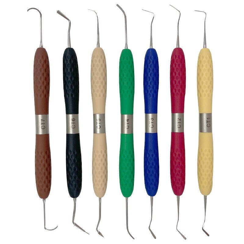 7pcs Dental Composite Filling Instrument Restorative Kit Resin Filling Spatula