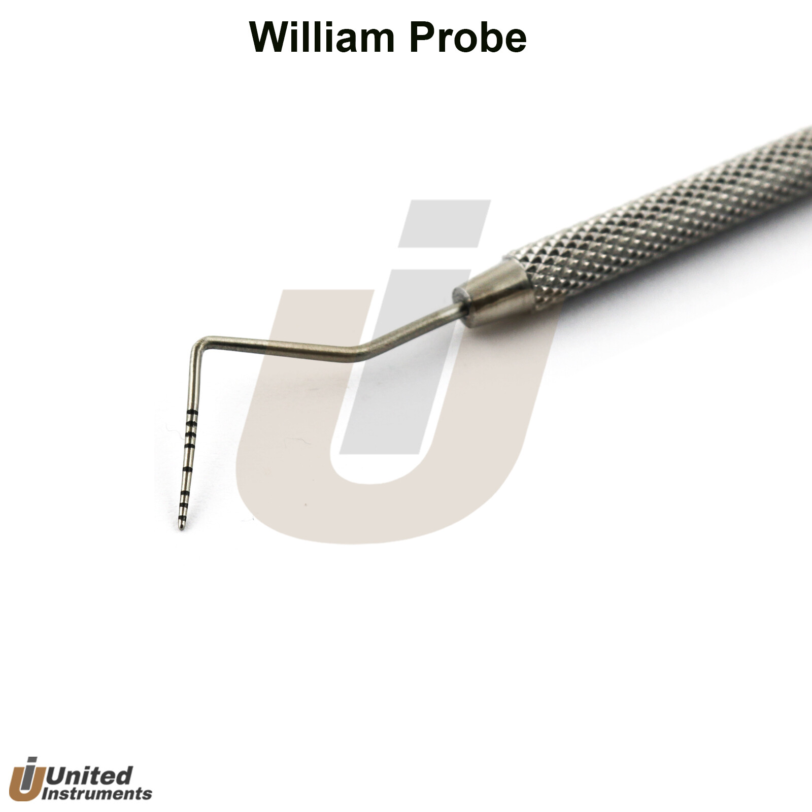 Dental Pocket Williams Probe Color Coded Single End Periodontal Gum Measuring