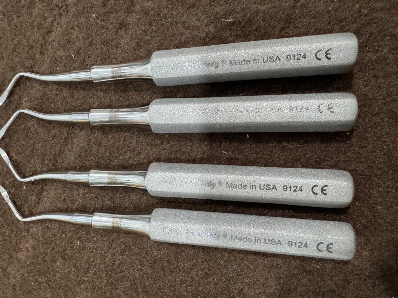 Lot of 4 PCS Hu-Friedy EHB3 & EHB2 Dental Elevator Heidbrink Stainless Steel