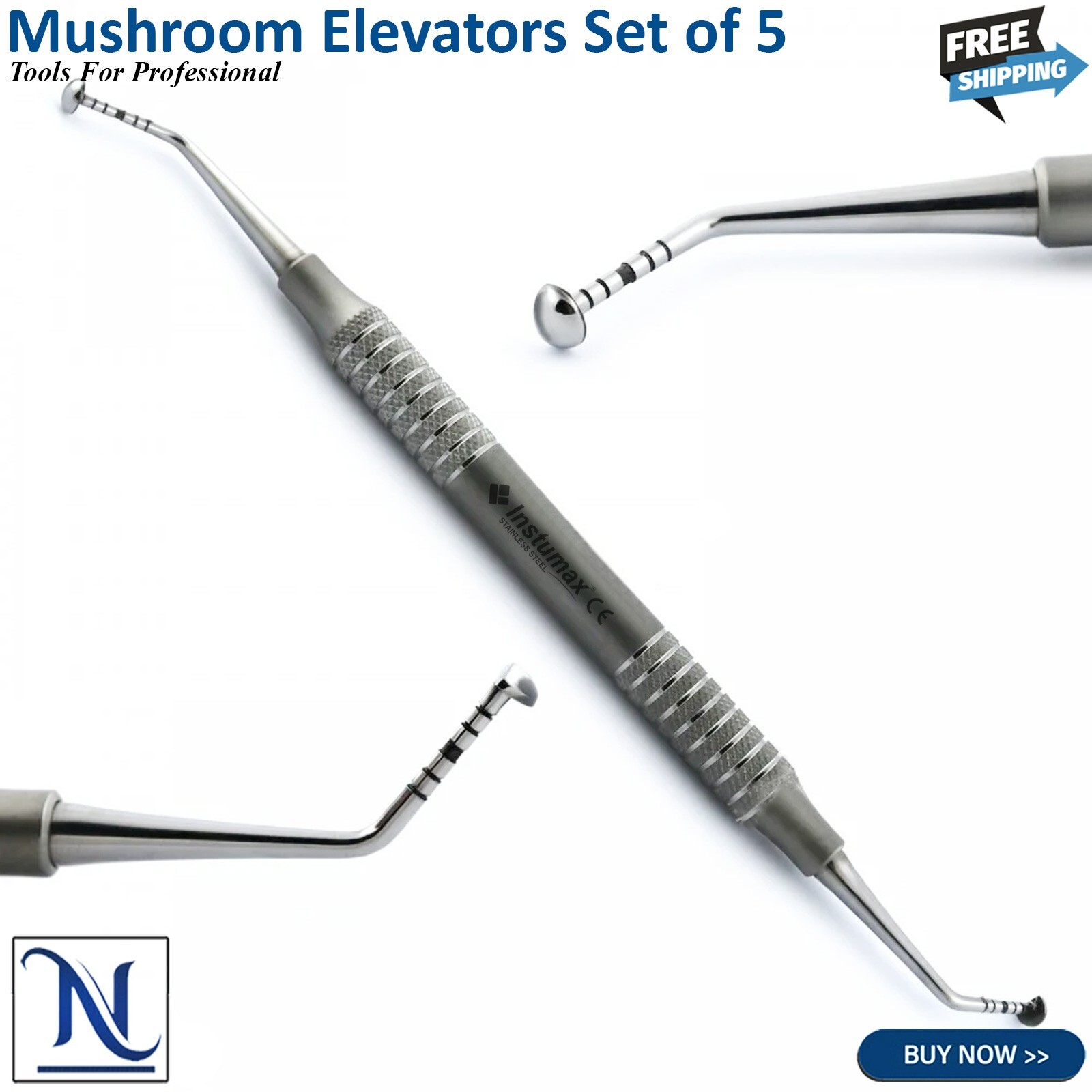 Dental Mushroom Elevators Sinus Lift Implant Oral Surgery Graft Periosteal Set