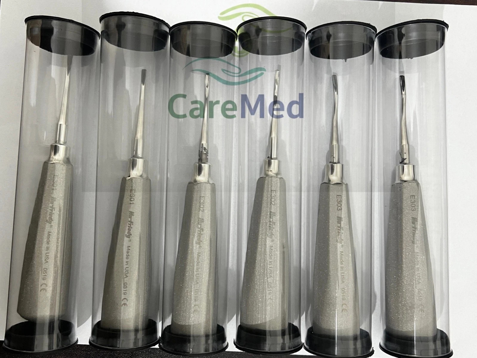 Lot of 6 PCS hu friedy Dental Elevator Combo Apexo E301 E302 E303
