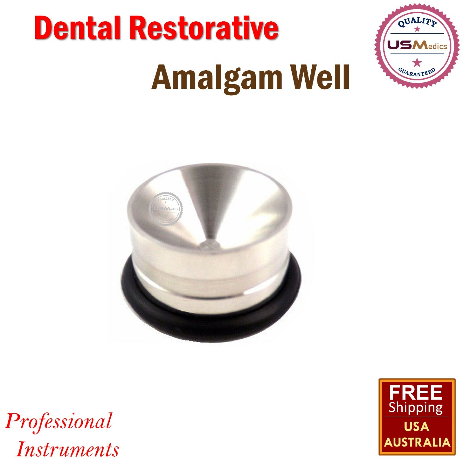2 Pieces Dental Implant Amalgam Well Pot Non Slip Bone Graft Mixing Amalgam Lab