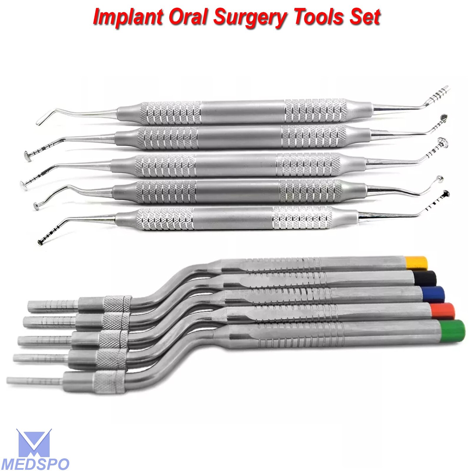 Dental Sinus Lift Mushroom Elevators Implant Oral Surgery Osteotomes Concave Tip