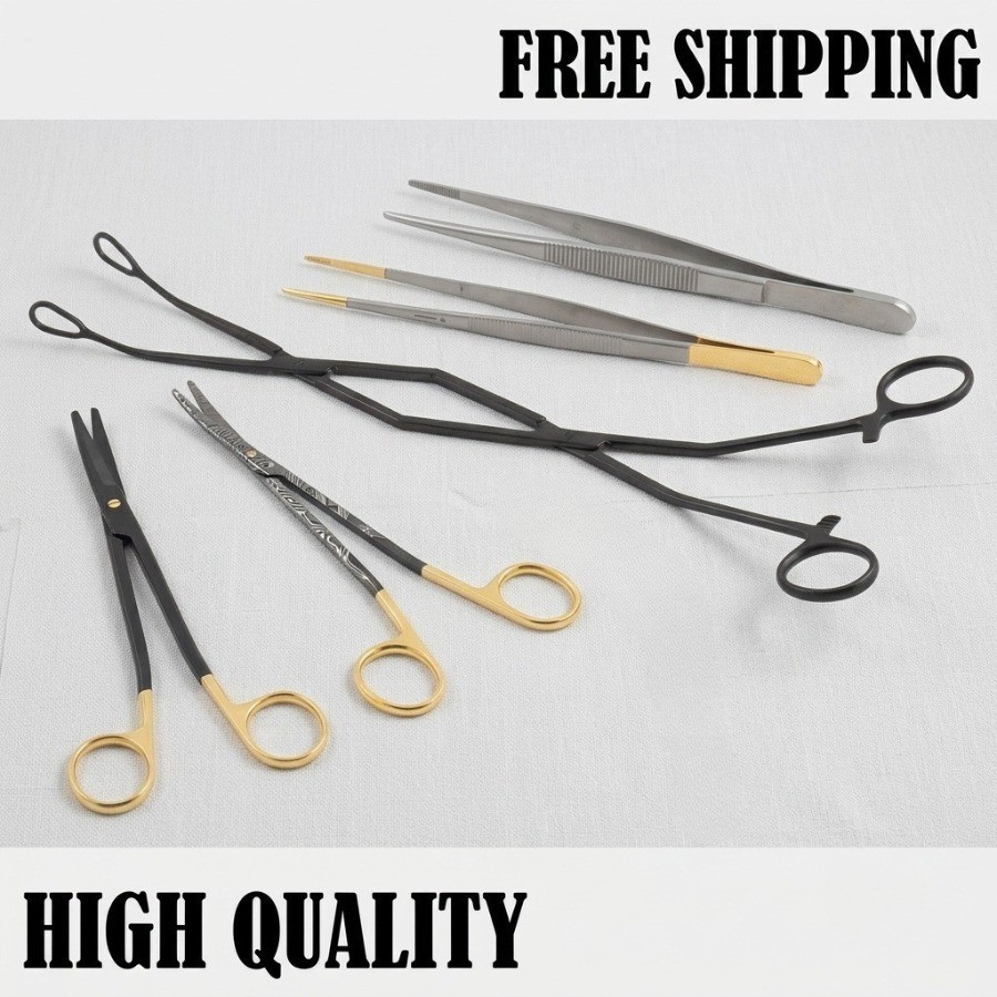 4pcs Black Entopic Penile Implant & Sphincter Surgery Set Urology Instruments