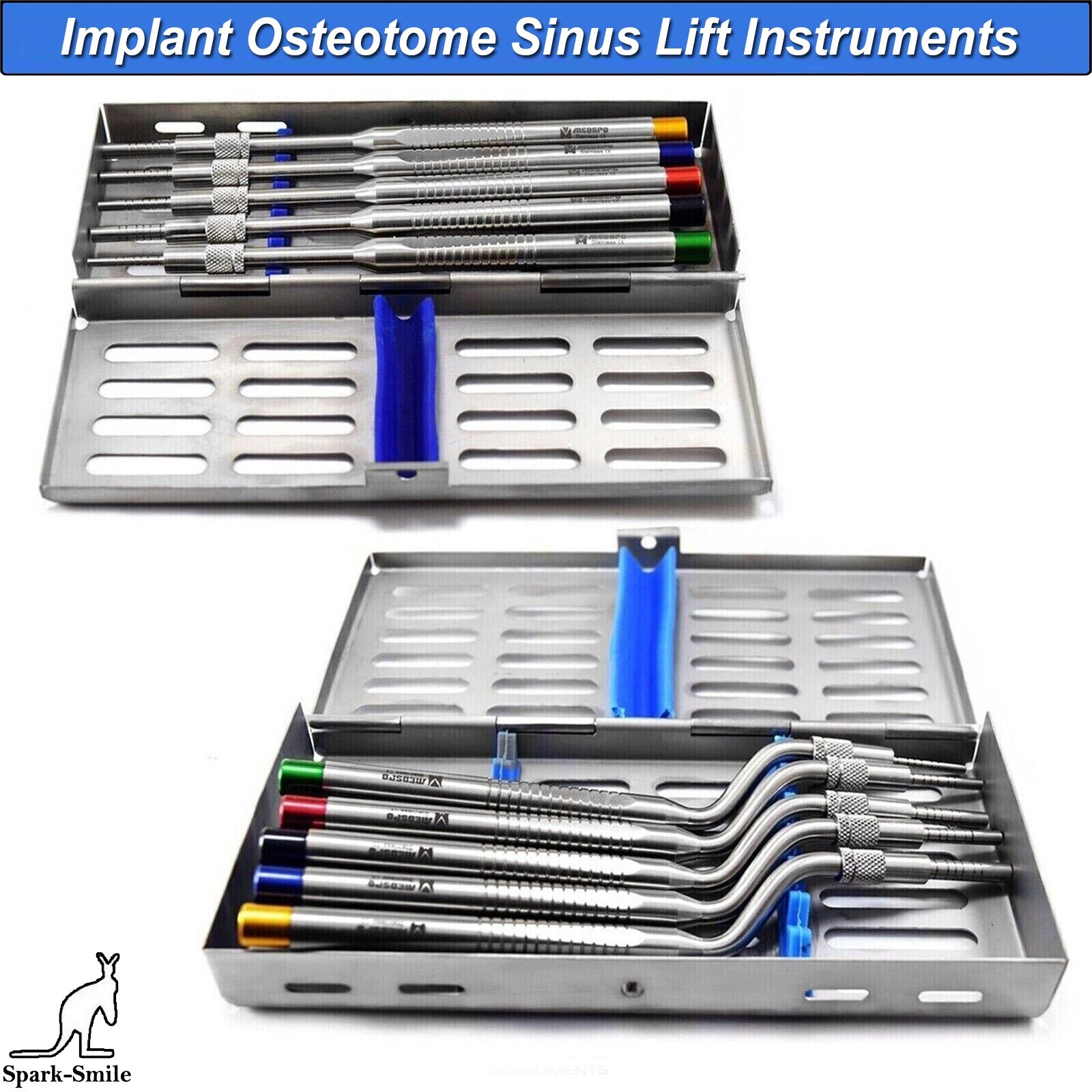 Dental Osteotome OffSet Concave Tip Sinus Lift Implant Bone Preparation Tools CE