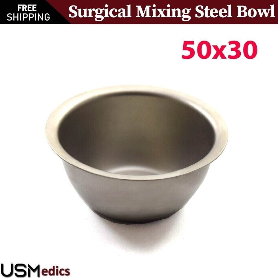 Surgical Implant Small Bone Mixing Bowl Stainless Steel Dental Instruments NEW