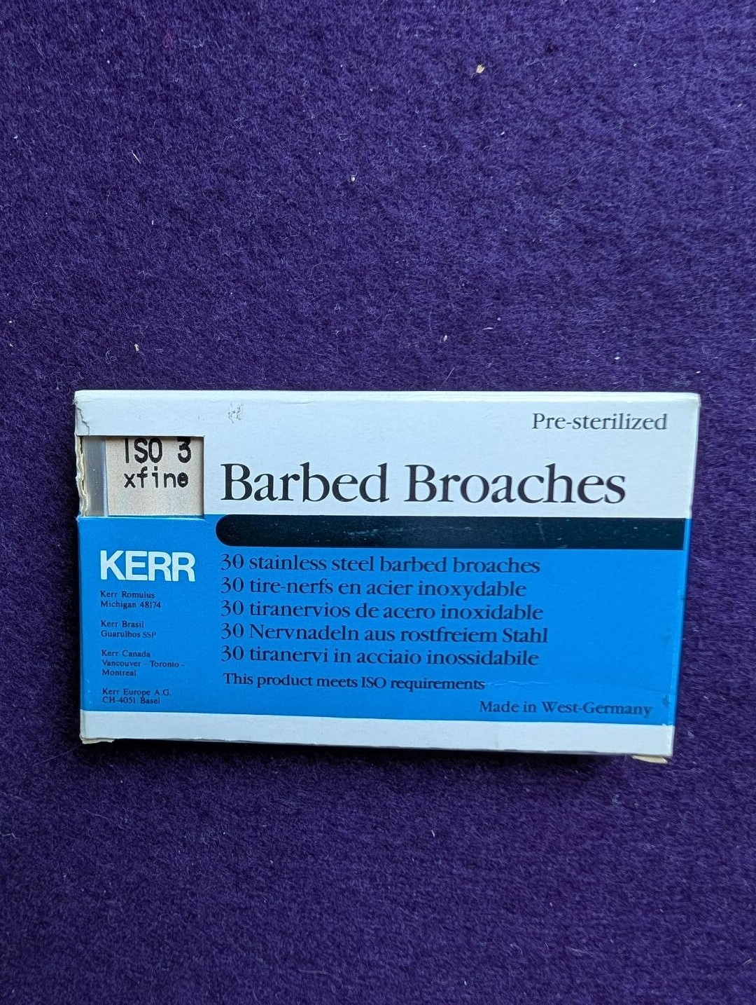 KERR BARBED BROACHES – X FINE