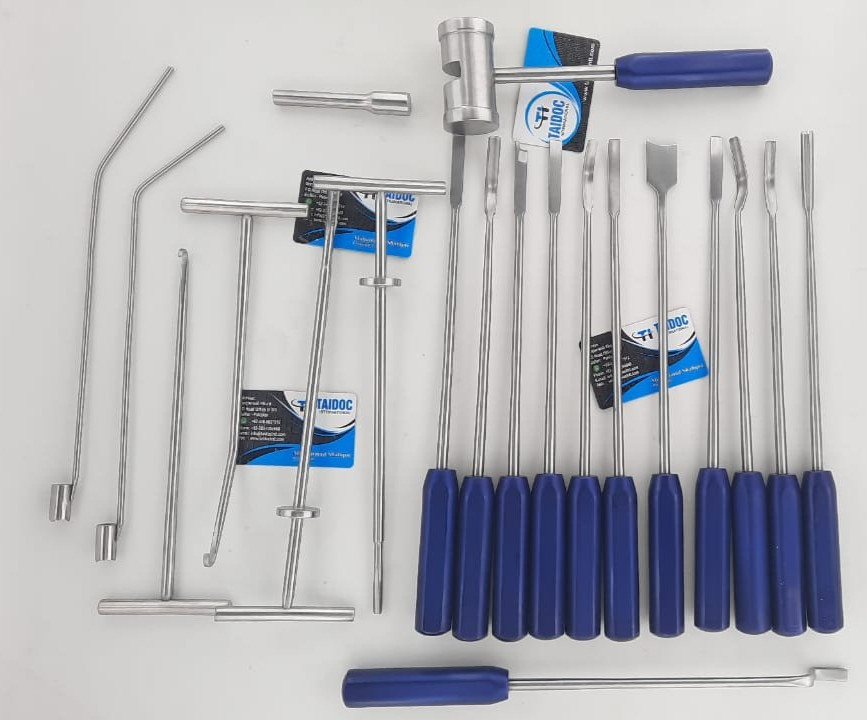 Mueller Type Cement Removal Instruments 22 Pcs Orthopedic Surgical Set