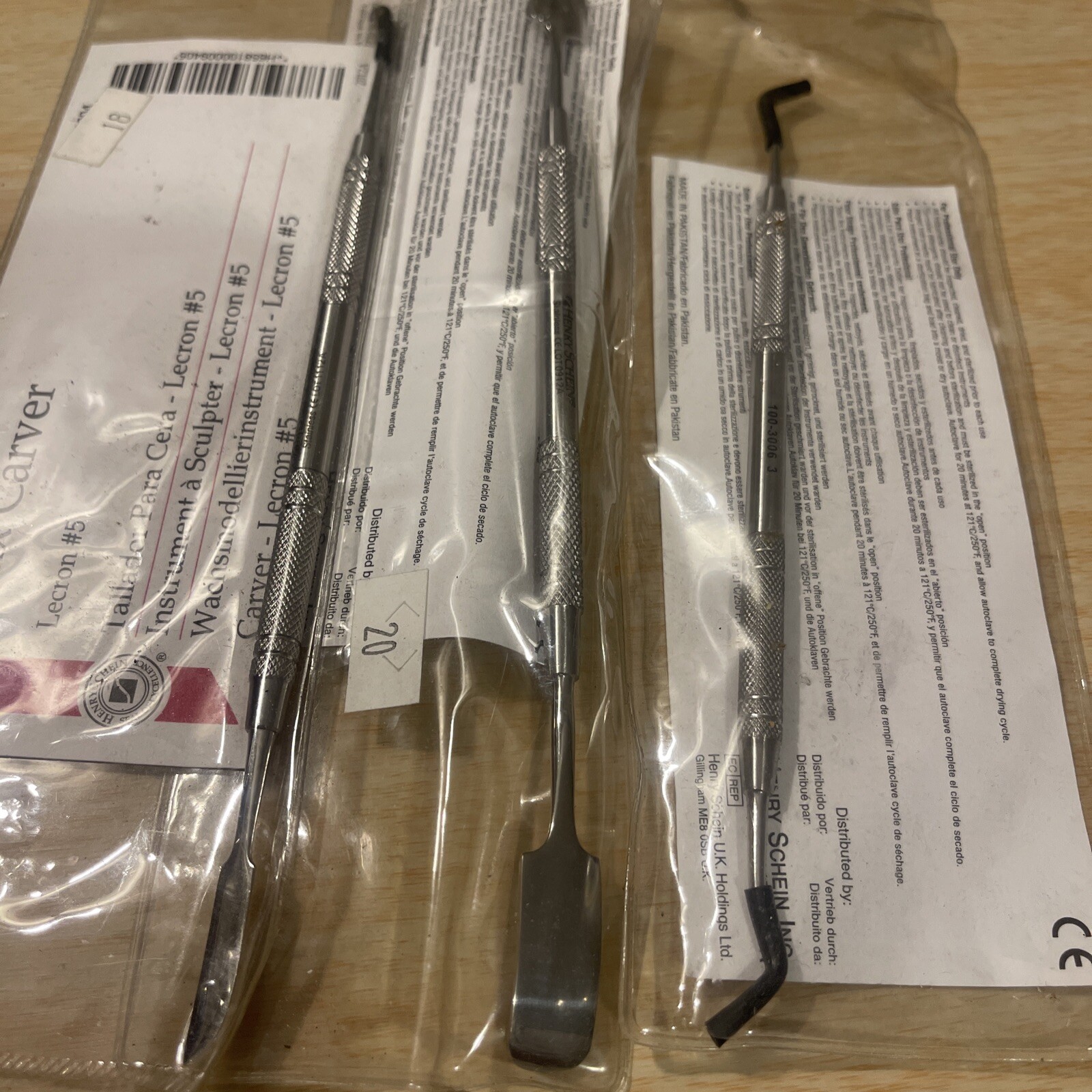 Dental Wax Carvers Lecron, Wax 31, Hollenback