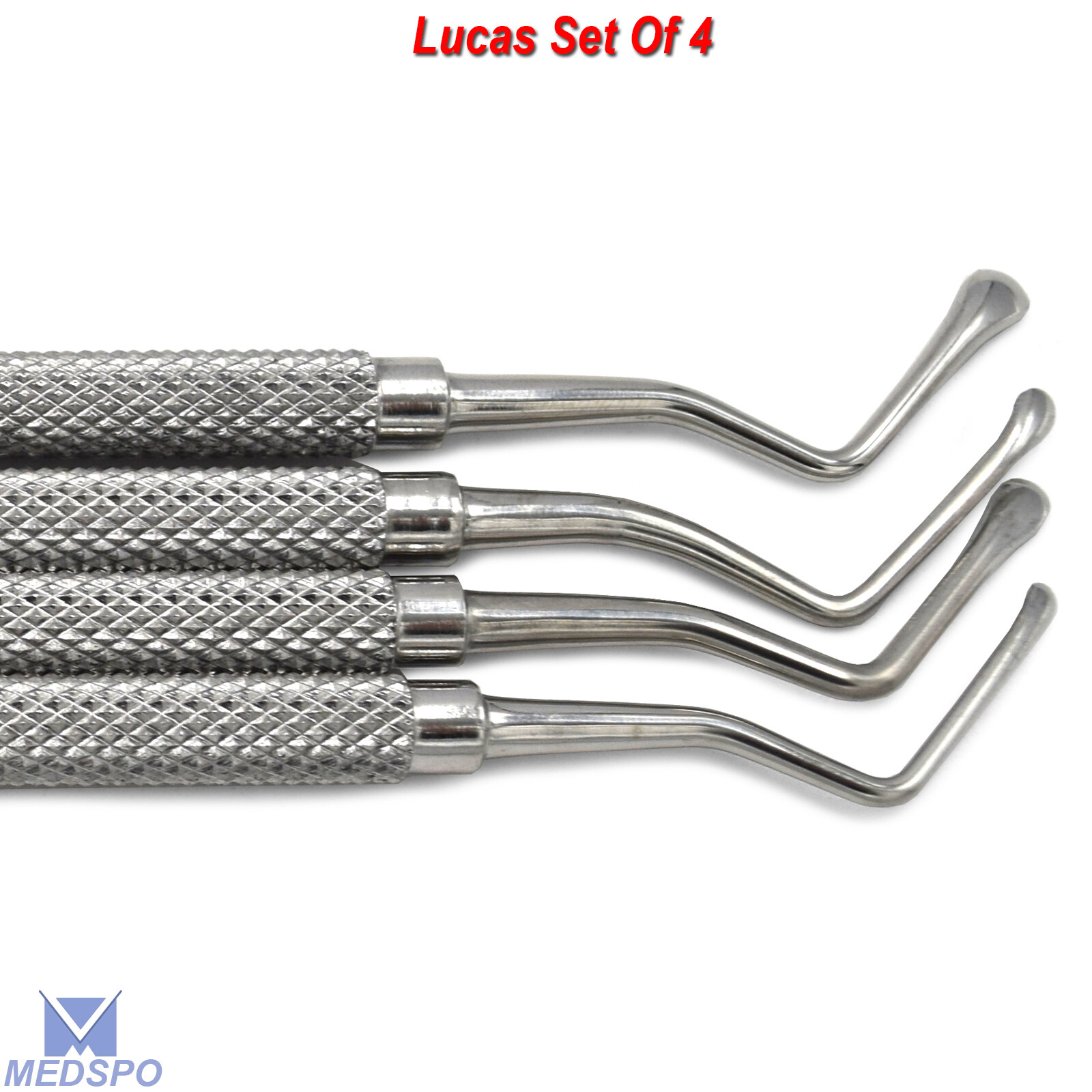 Dental Periodontal Extraction Lucas Bone Curettes Set Of 4 Surgery Dentist Tools