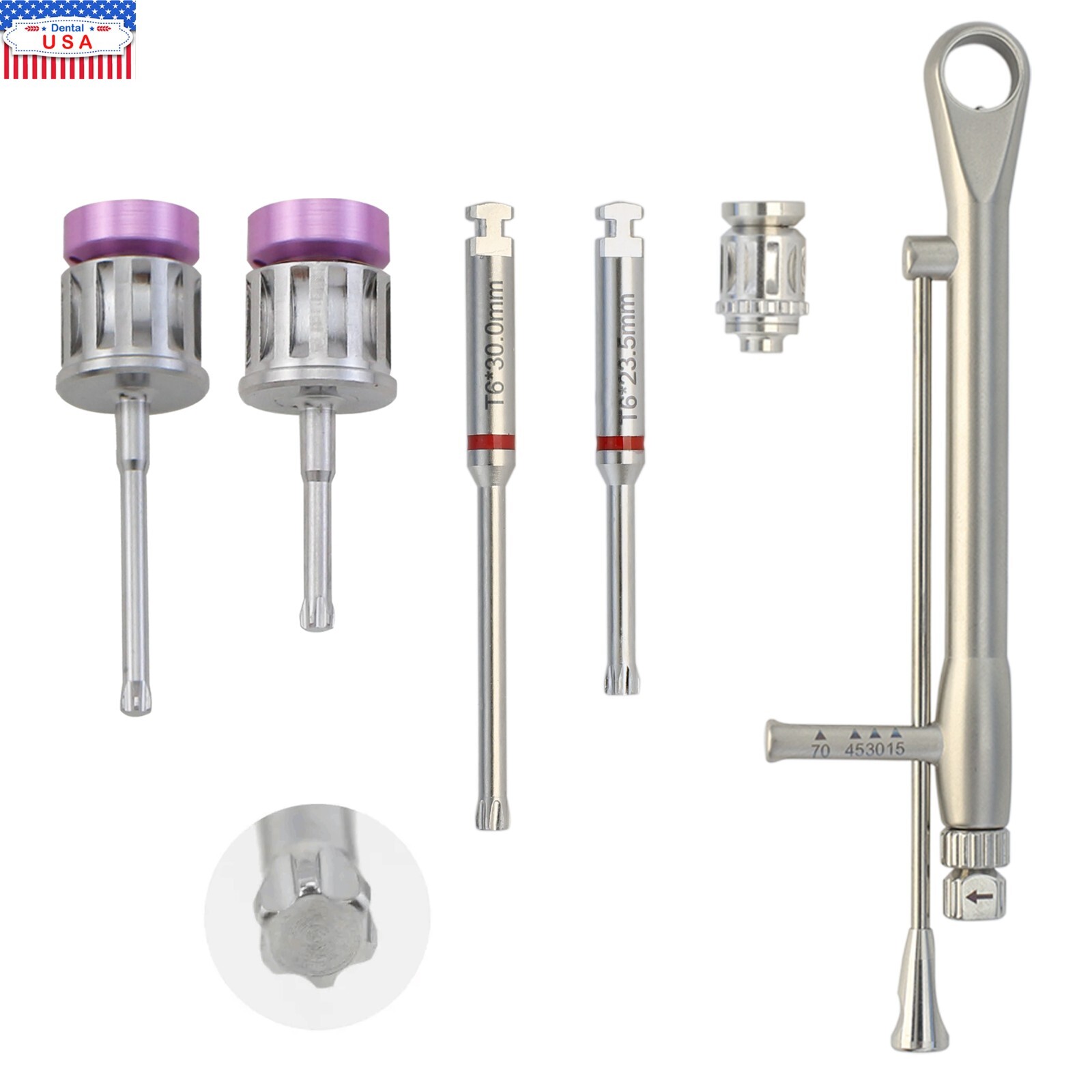 Implant Screwdriver Fits Straumann Driver Latch Manual Torque Wrench Adapter SCS