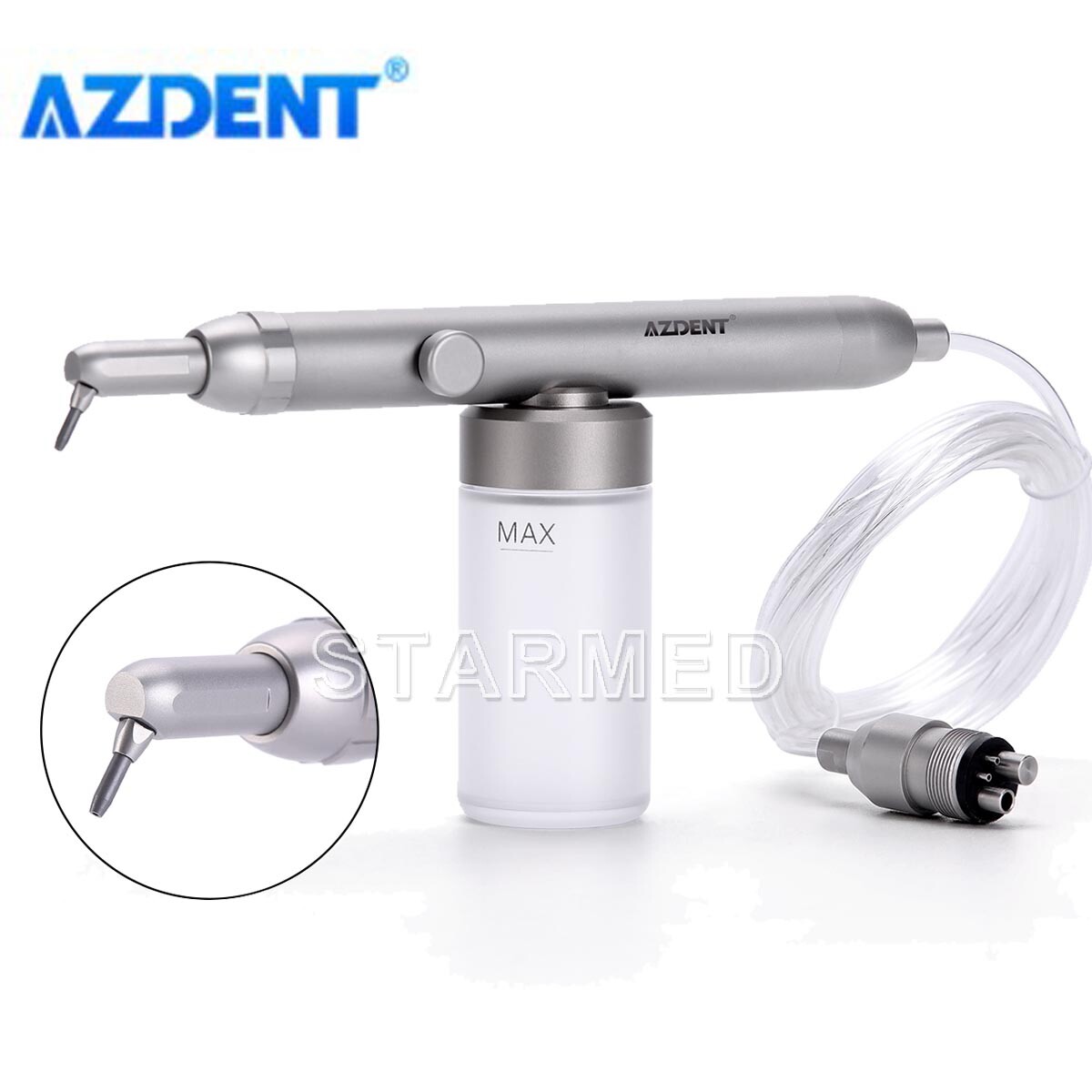 Pulidor de aire dental Óxido de aluminio Micrograbador Arenado 4Agujeros