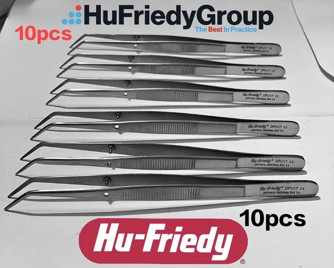 Lot of 10 Pcs Hu-Friedy Utility Pick Up DPU17 Dental Dressing Plier