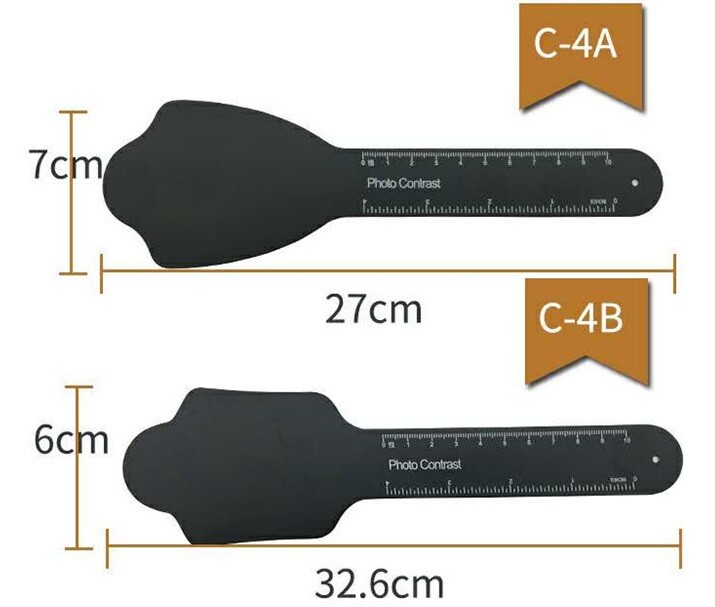 4pcs Dental Photo Contrast Board Black Intraoral Contrastor Background C4A-4D