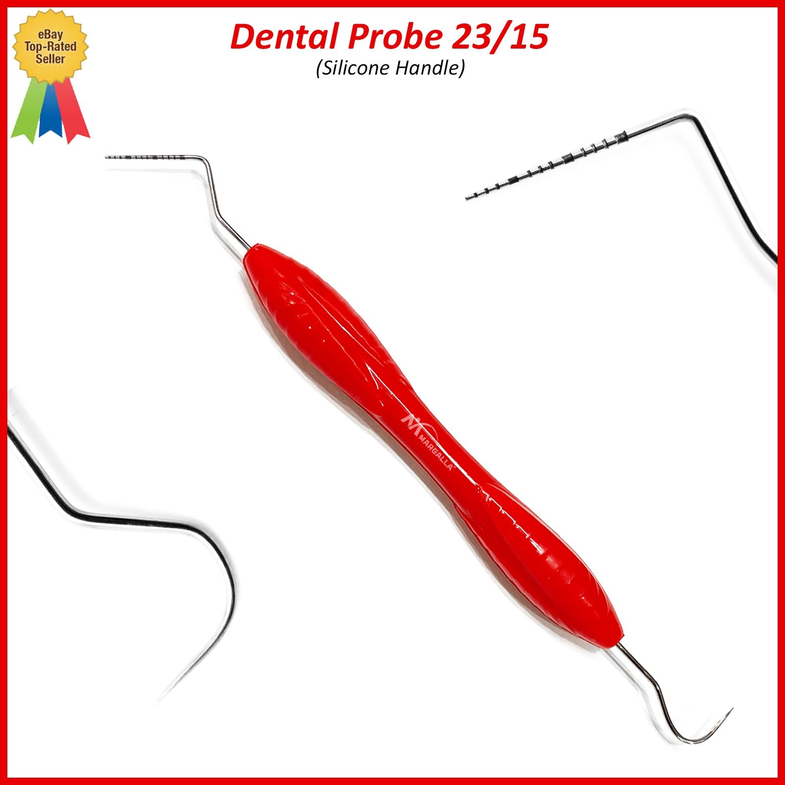 Dental Explorer-Probe 23/15UNC Silicone Handle, High Quality Dental Instruments