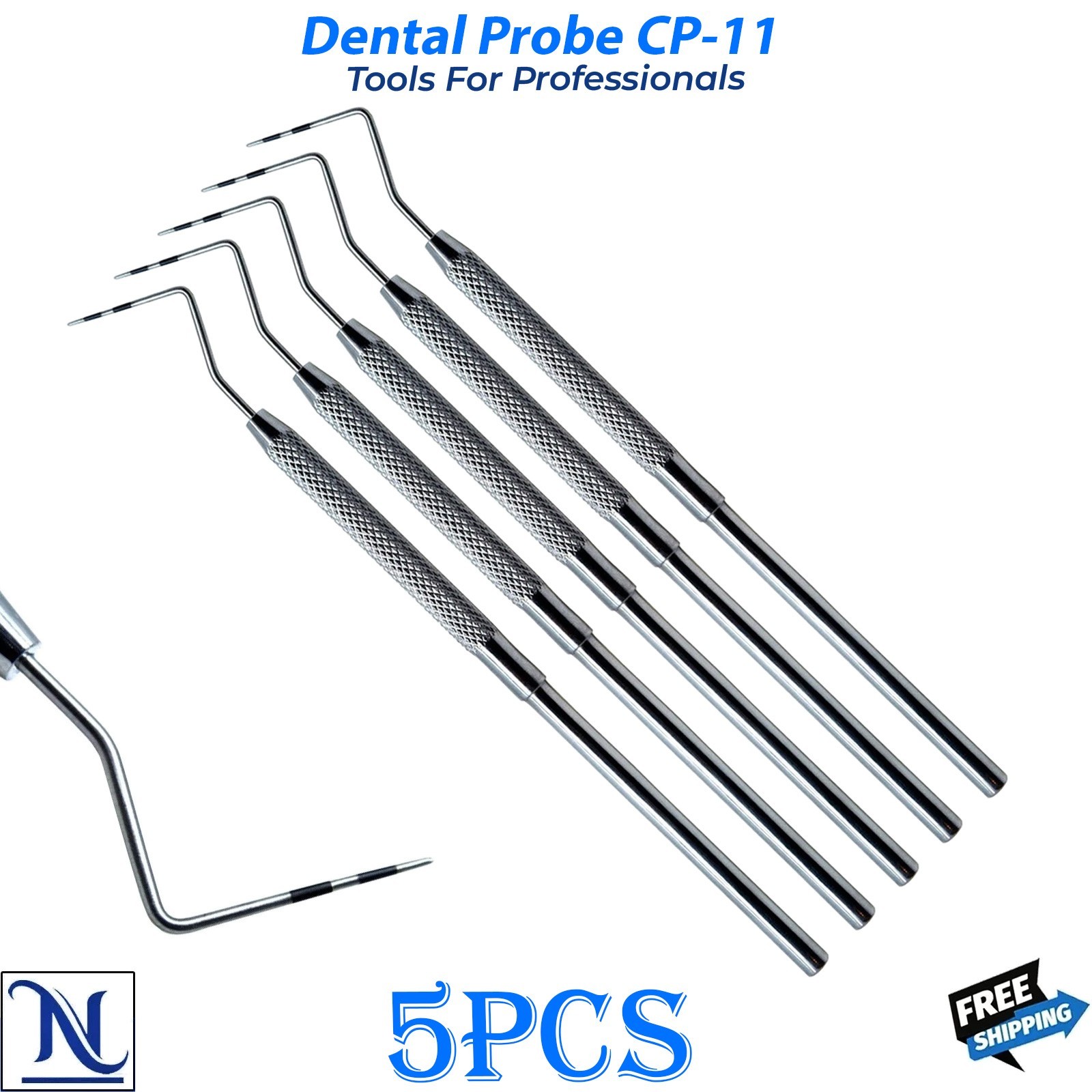 Dental Probe CP11 Williams Color Coded Stainless Steel Periodontal Instrument