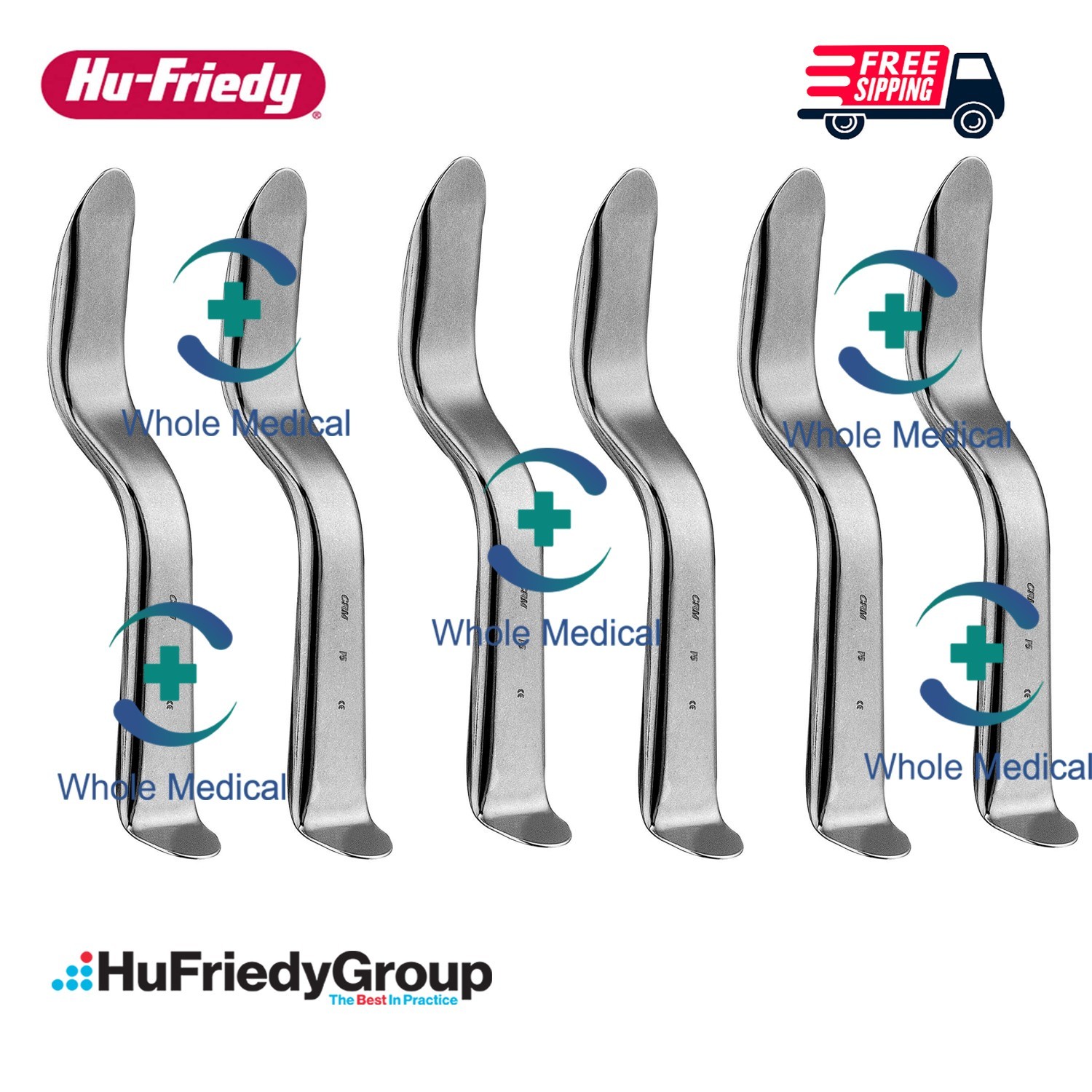 6x Hu-Friedy Minnesota Retractor Surgical Dental Cheek Retractor HF-UMR