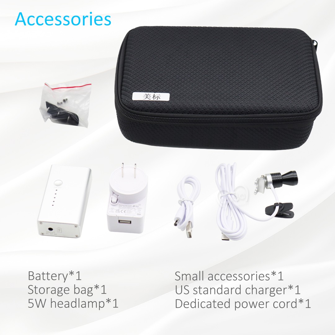 5W Dental LED Headlight Surgical Lamp for Dental Loupe 3500mAh Battery