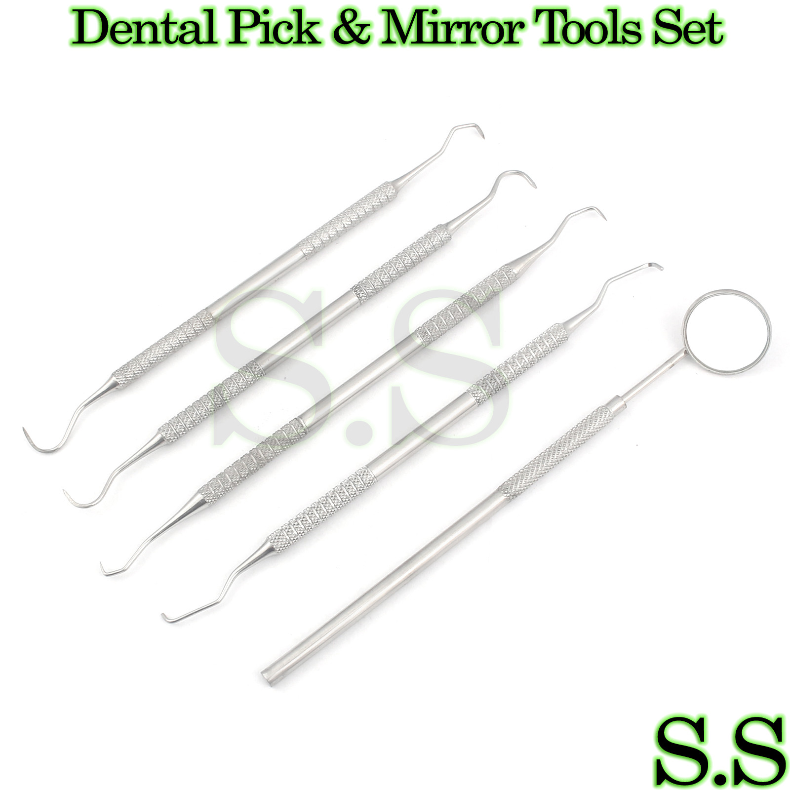 1 Set Dental Pick & Mirror Tools Sculpture Instrument Double End Oral Kit Pr-270