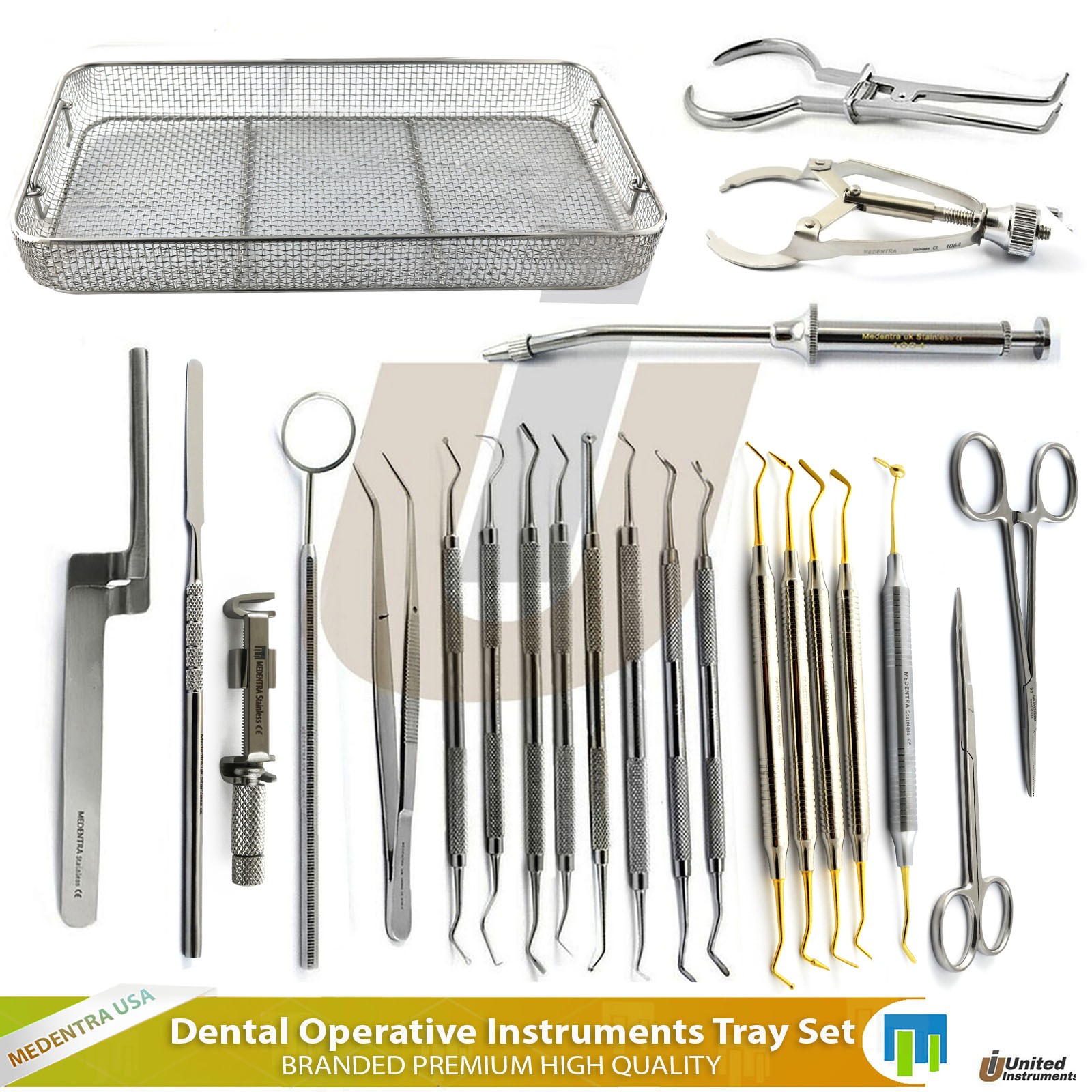 Dentistry Dental Assistant Instruments Tray Composite Restorative Operative Kit