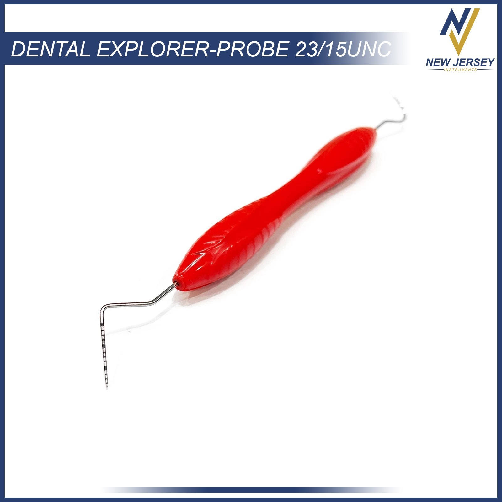 Dental Perio Probe UNC 23/15 Explorer Silicone Handle Double Ended Instruments