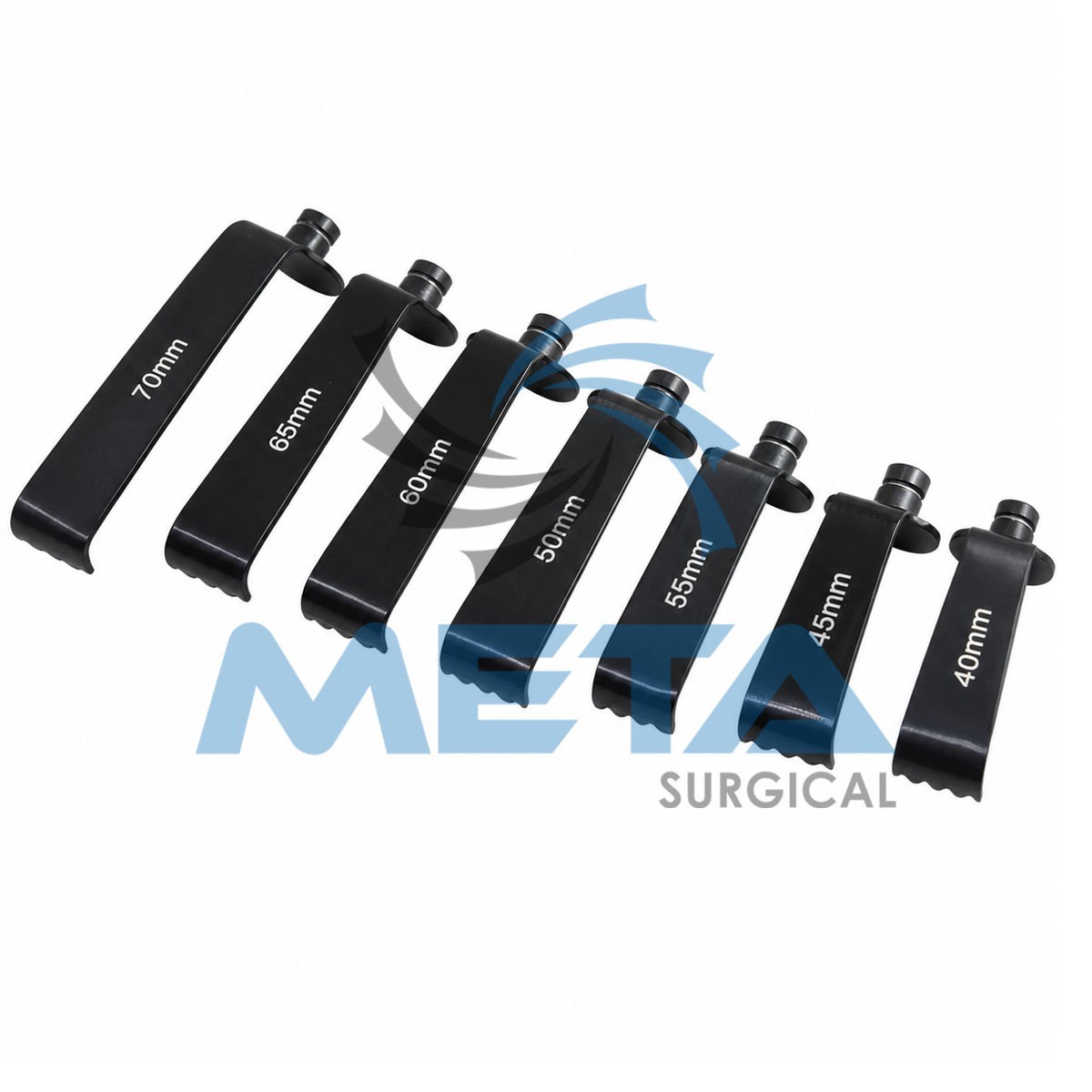 Caspar Lumbar Discectomy Retractor 16 PCs Set Black Color