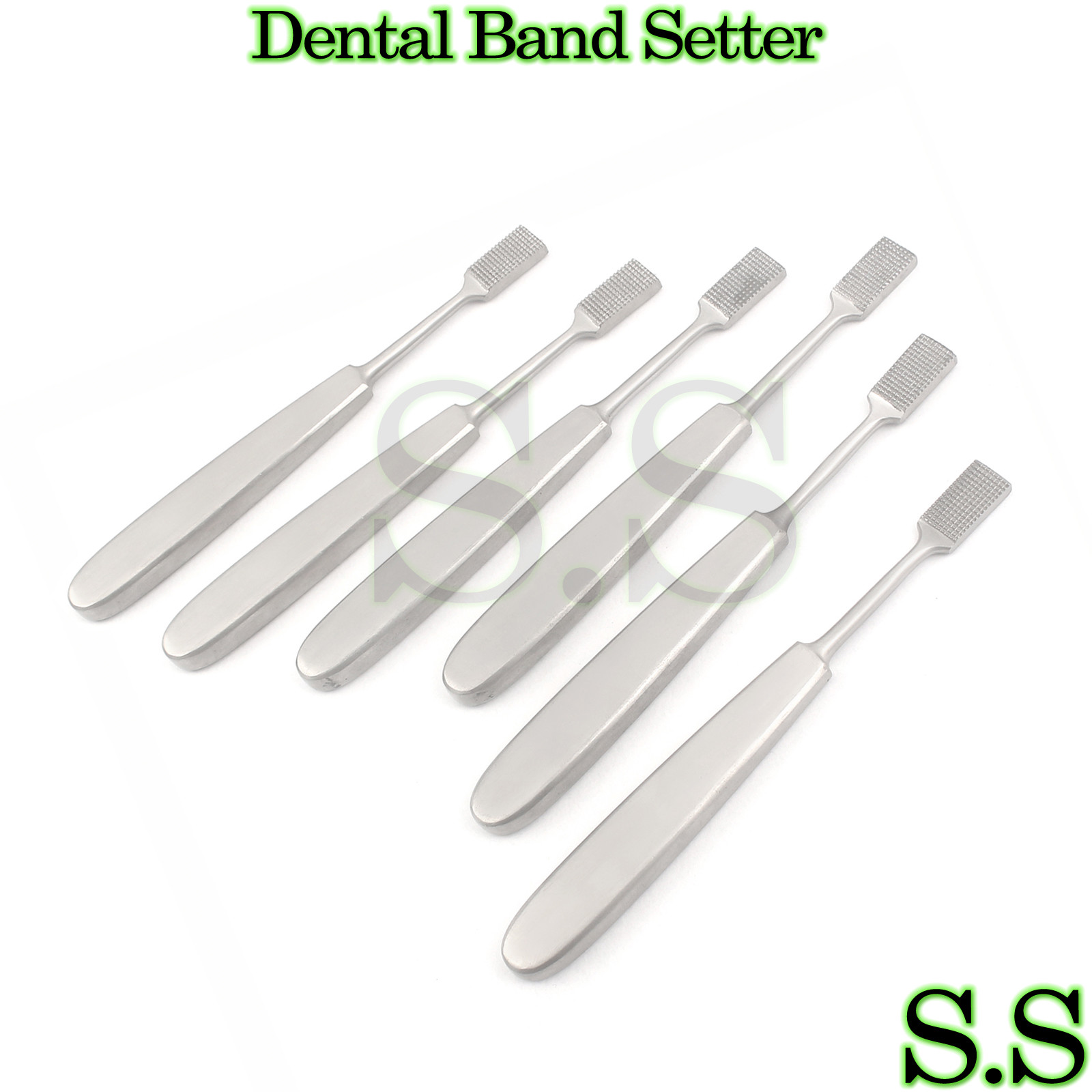 6 Pcs Band Setter Orthodontic Stainless Steel Dental Instruments